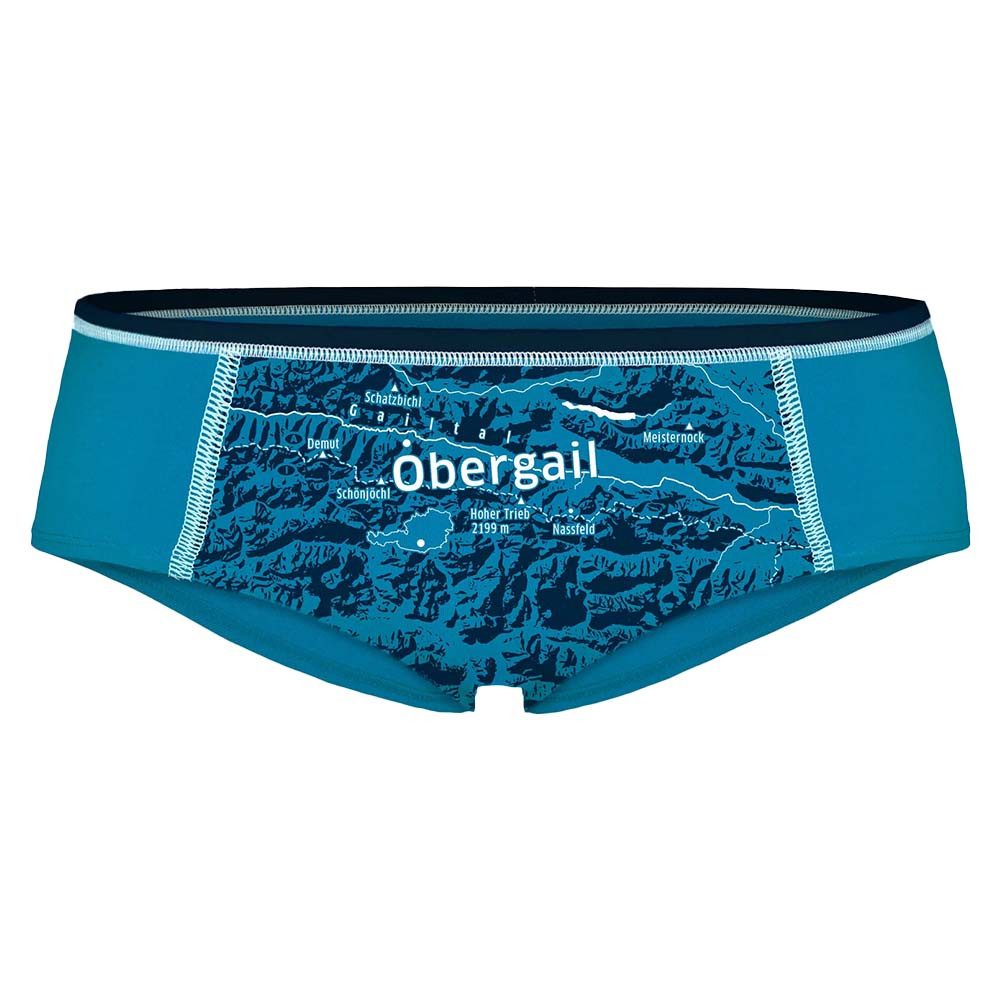 EIN SCHÖNER FLECK ERDE Hipster Hipster OBERGAIL – Pfauenblau mit Berg-Print