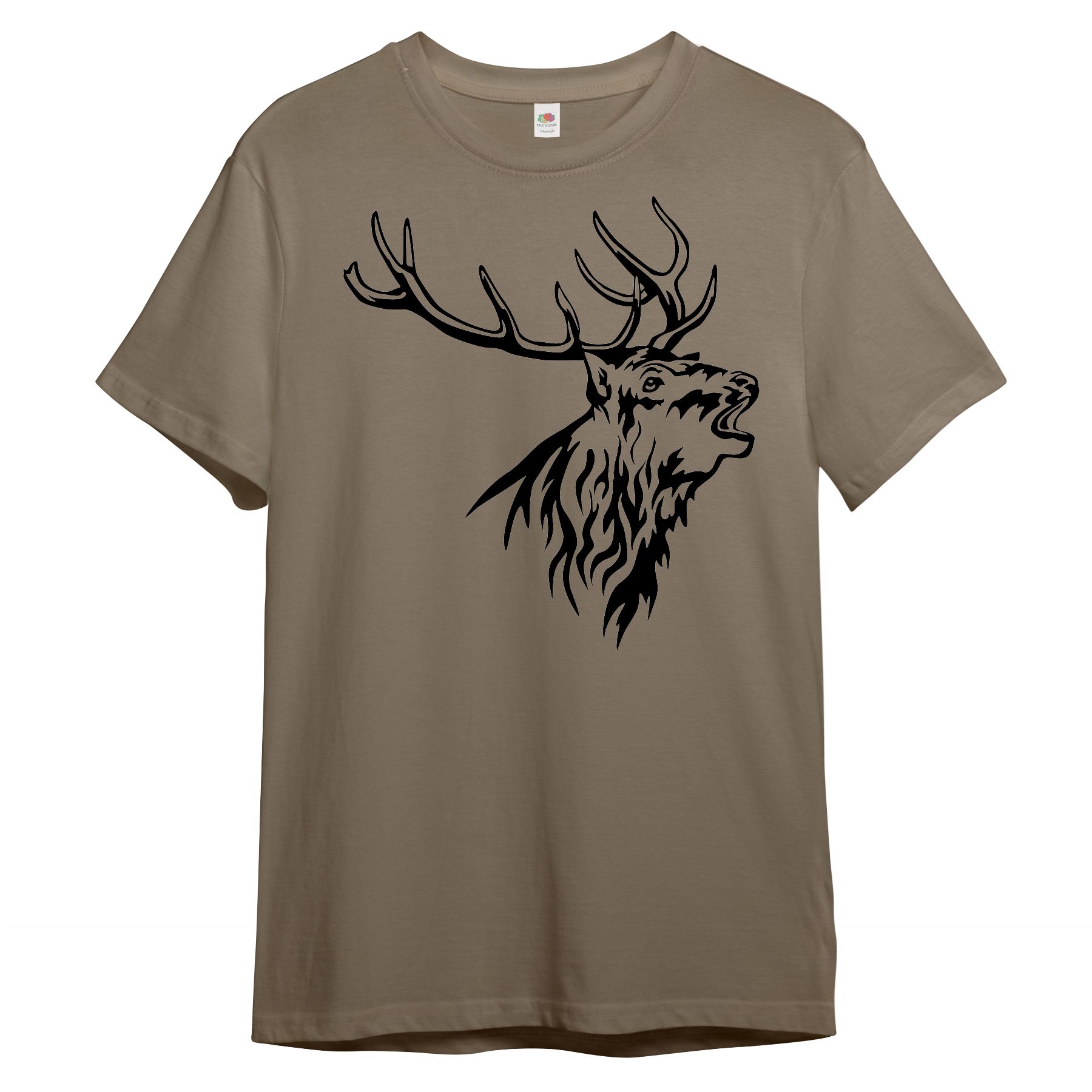 PAULGOS Print-Shirt Herren T-Shirt "Hirschkopf" günstig online kaufen