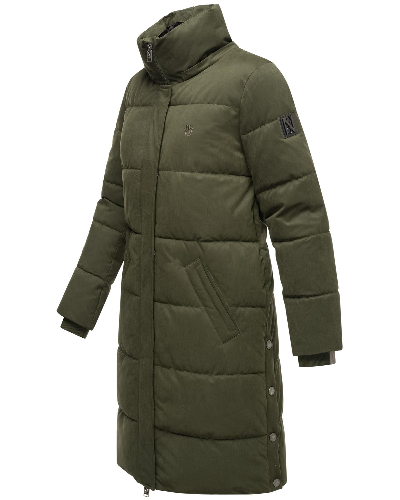 Navahoo Wintermantel Wintertanz 14 modischer Damen Steppmantel mit hohem Kragen – Bild 4 von 5
