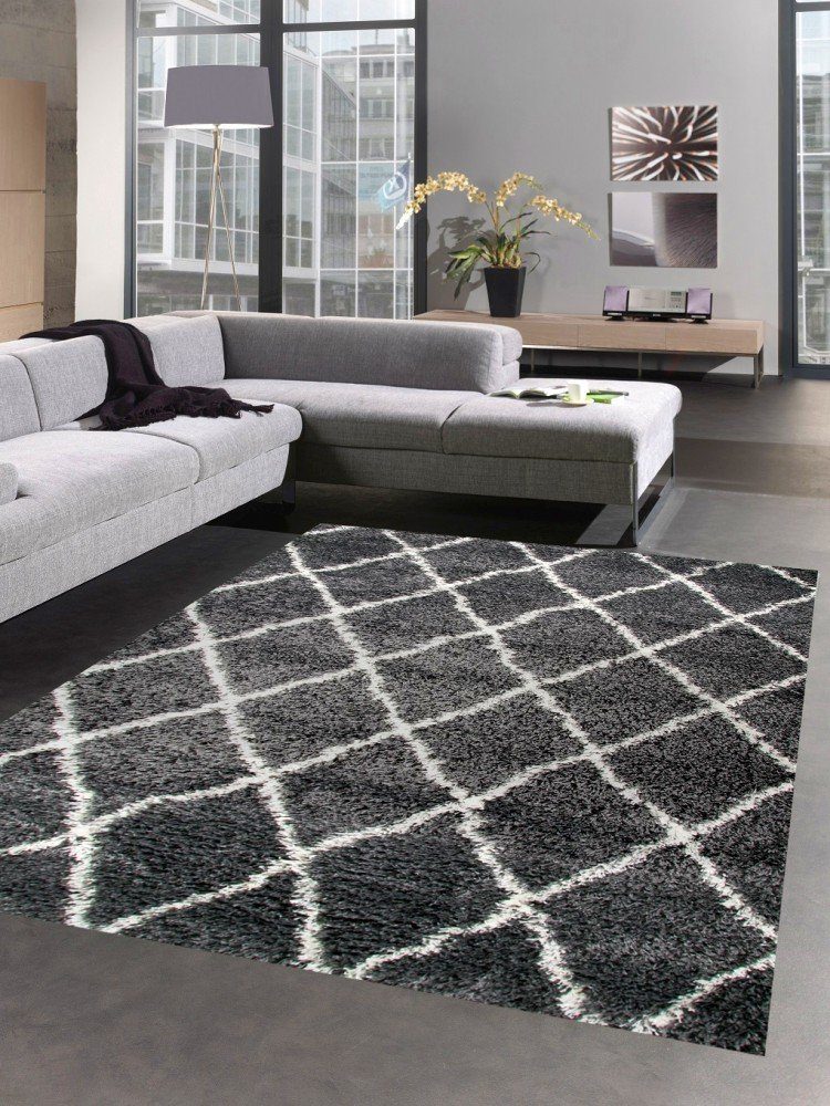 Carpetia Hochflor-Teppich Shaggy Teppich Wohnzimmerteppich Hochflor Langflo günstig online kaufen