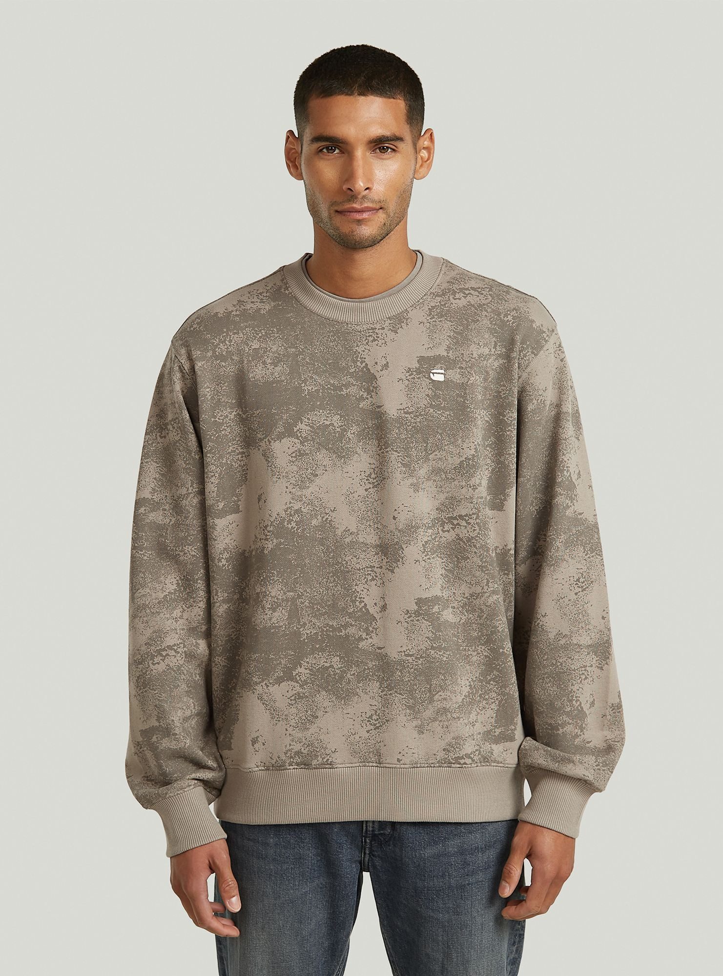 G-STAR Longpullover Allover Print Sweatshirt