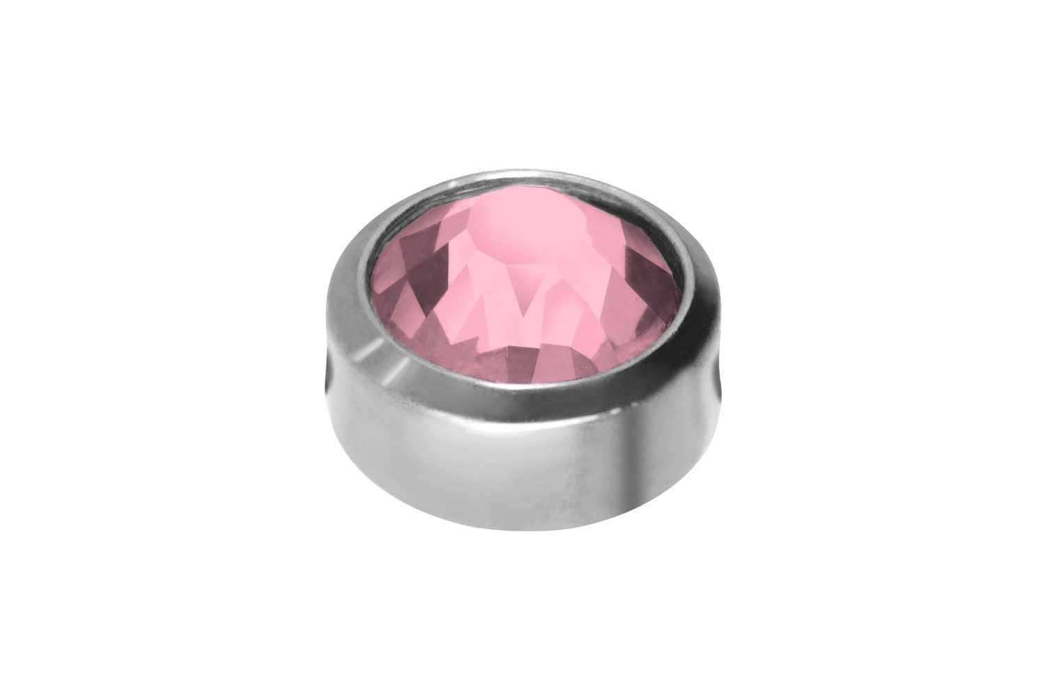 PIERCINGLINE Piercing-Set Chirurgenstahl Klemmdisc KRISTALL (Klemm-Aufsätze, 1-tlg)