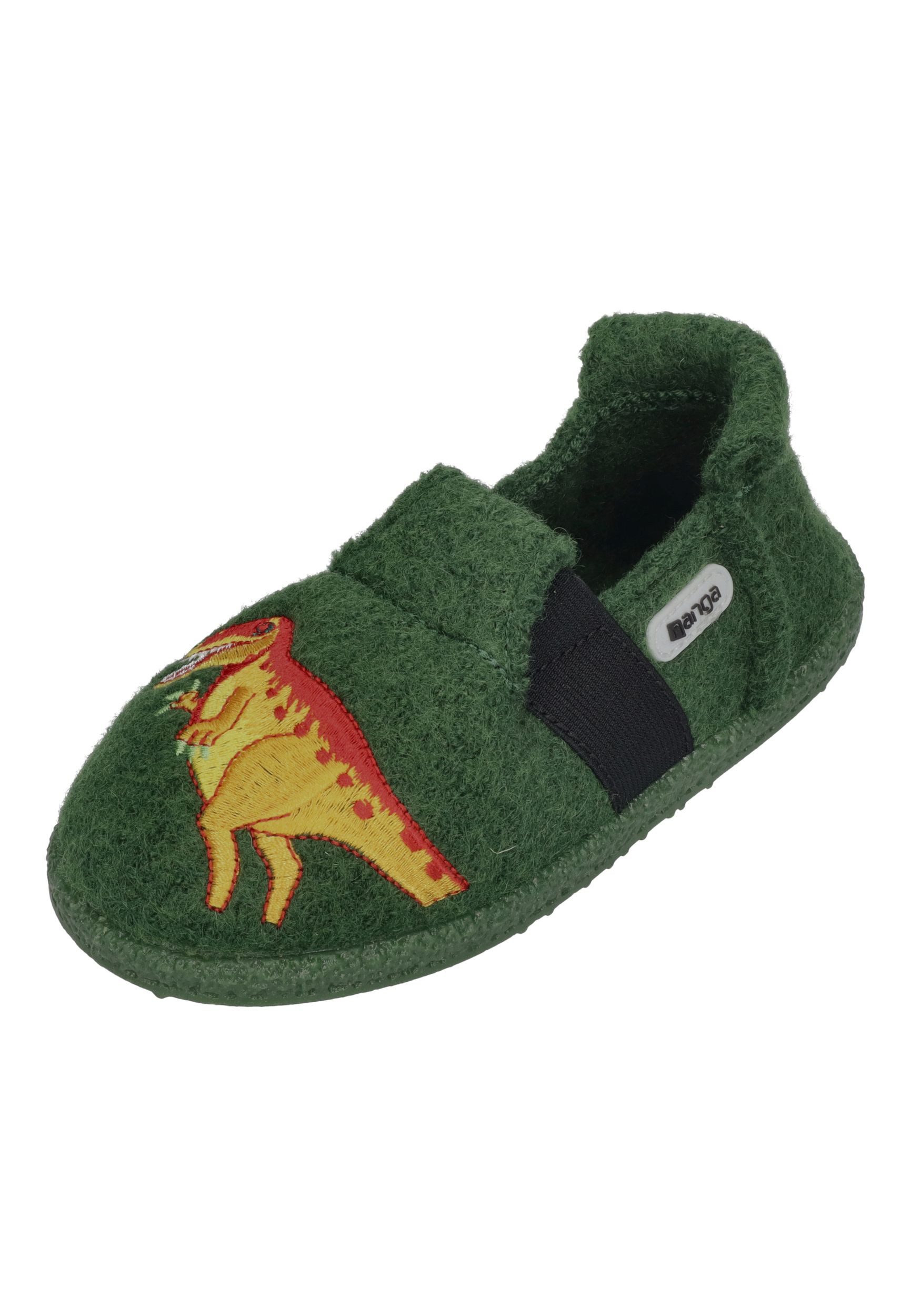 NANGA LITTLE DINOS 2.0 Hausschuh Dunkelgrün