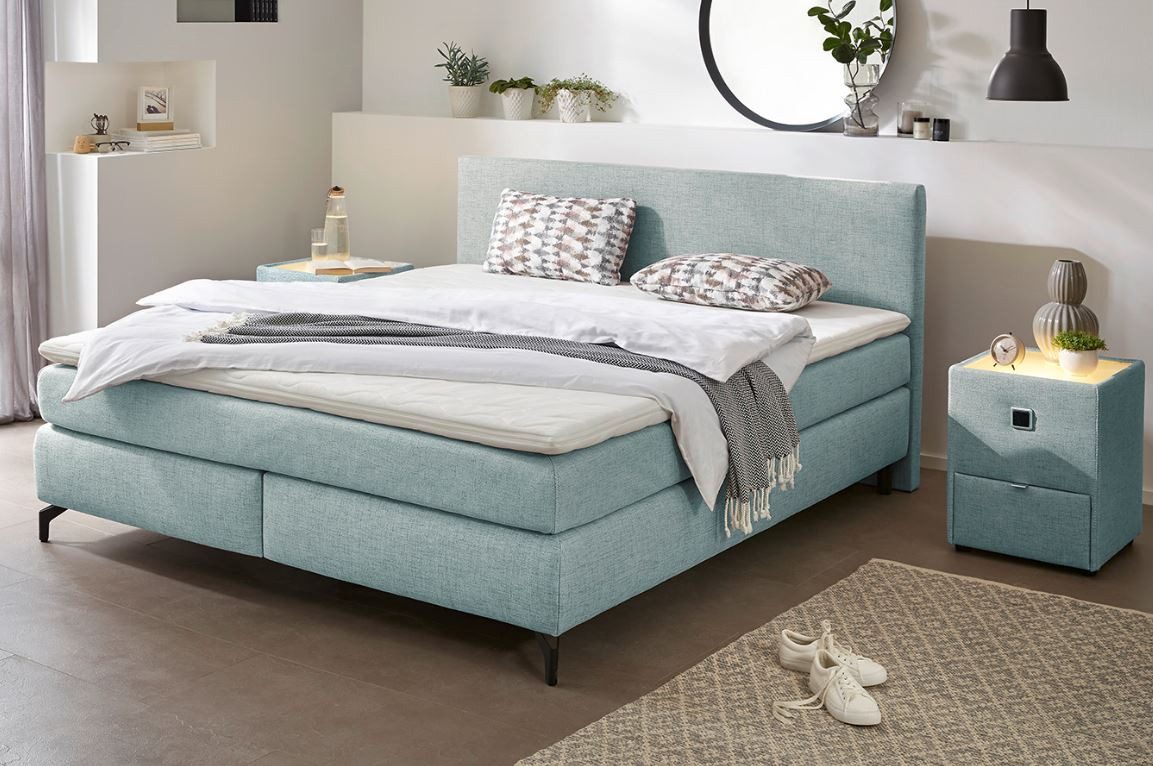 Jockenhöfer Gruppe Boxspringbett "Alinas" inkl. Topper, erhältlich in unterschiedlichen Breiten und Farbvarianten