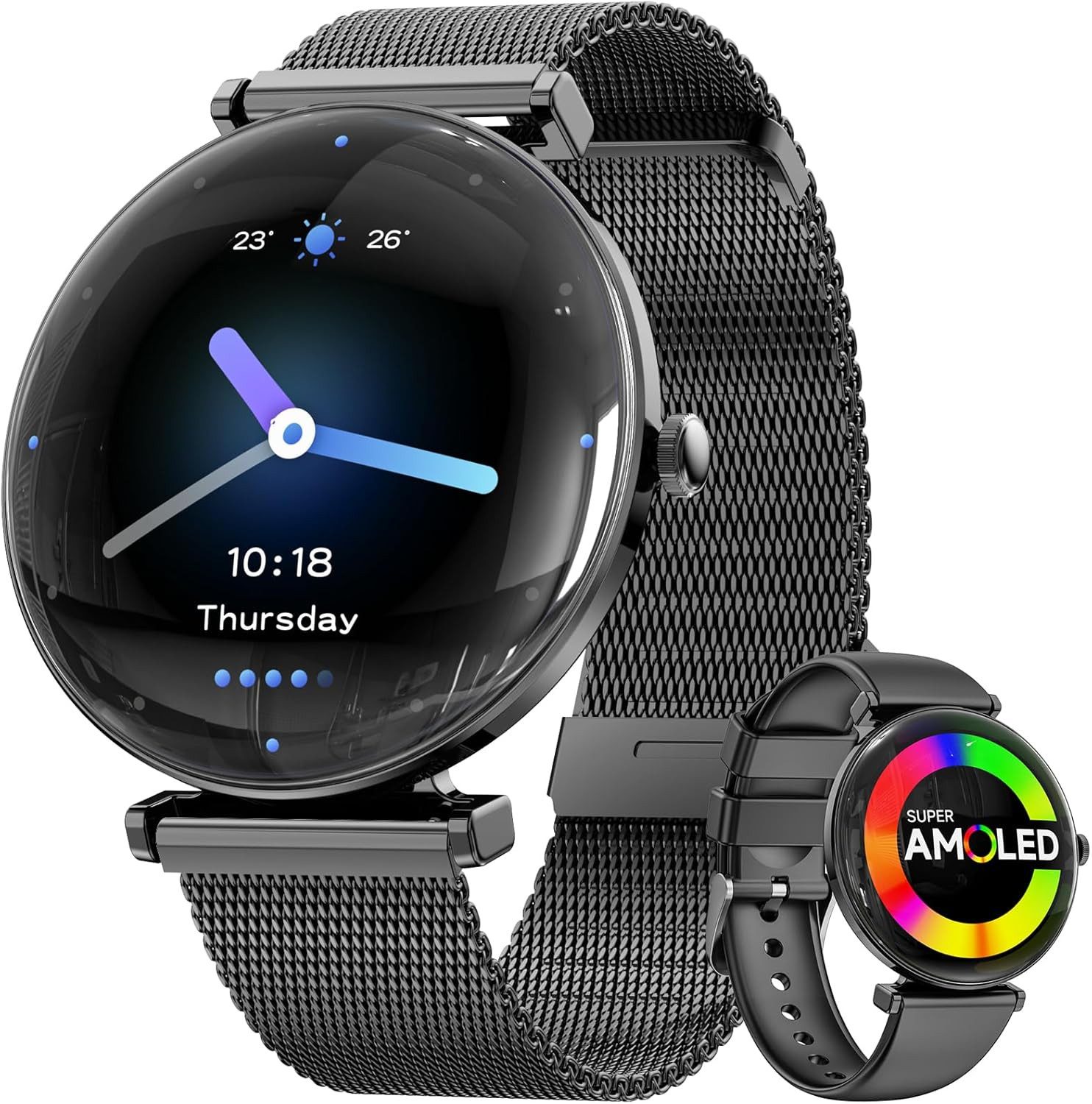 6 Stück Displayschutzfolien Für Hwagol S1 Smartwatch (1,43 Zoll) – HD Klar, Kratzfest, TPU-Material