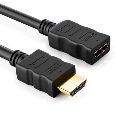 deleyCON deleyCON High Speed HDMI Kabel Verlängerung 5m - Buchse zu Stecker HDMI-Kabel