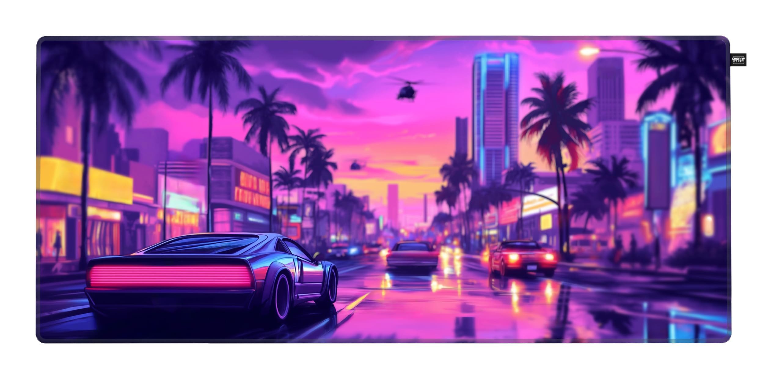 Cherry Mauspad GP5 Miami, Großes XL Gaming-Mauspad mit rutschfester Oberfläche