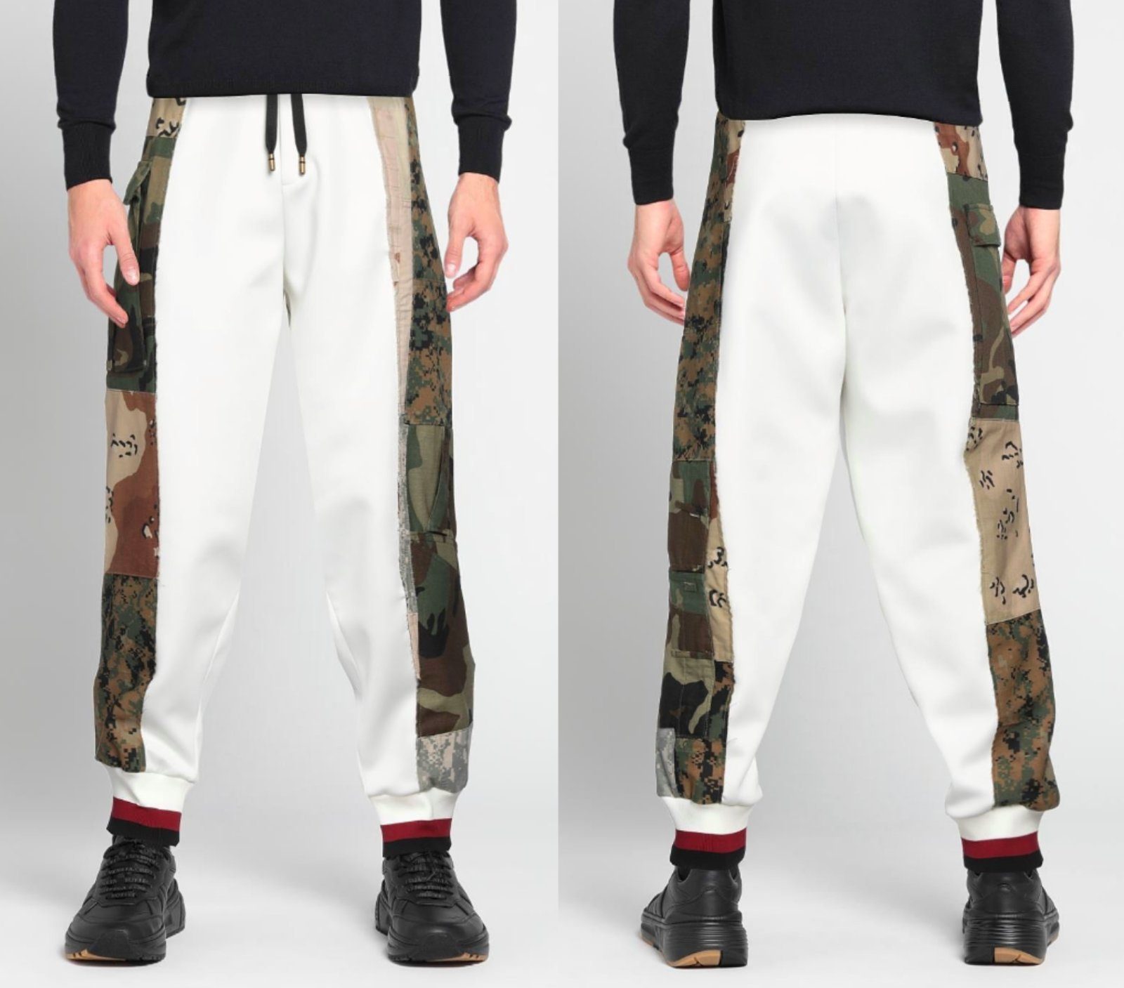 DOLCE & GABBANA Jogginghose DOLCE & GABBANA Reborn to Live Panelled Track Pants Jogging-Hose Cargo