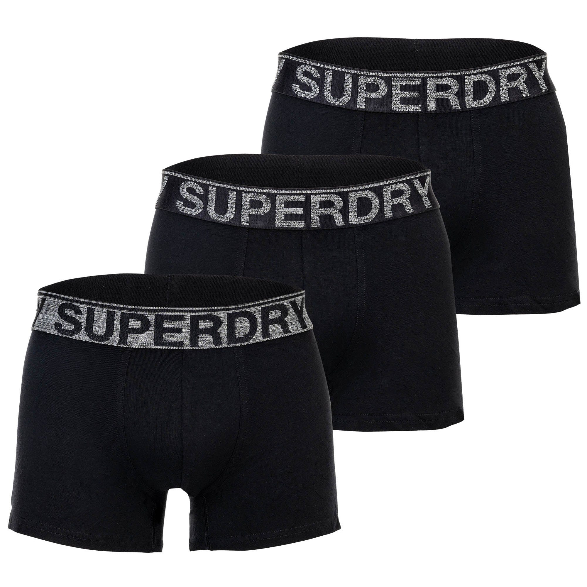 Superdry Boxer Herren Boxershort 3er Pack Baumwollmischung (Packung, 3er Pack)