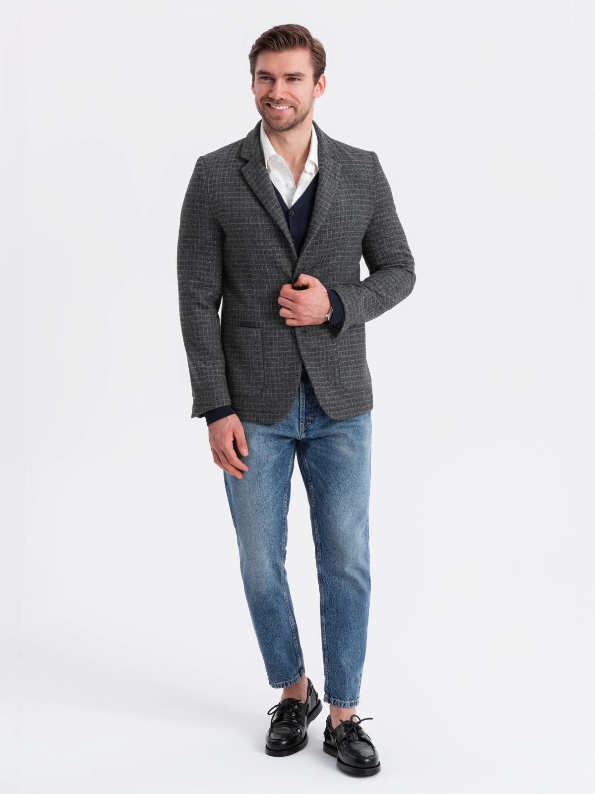 OMBRE Sakko Sakko für Herren mit Wollmischung