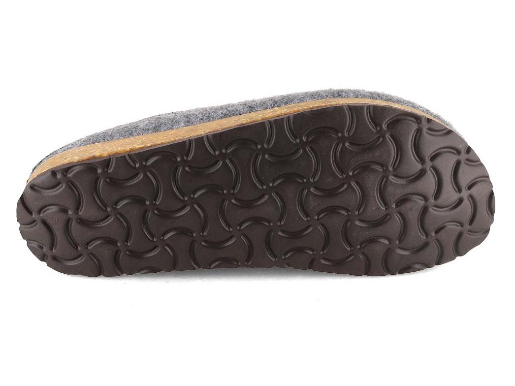Tuffeln Filz-Pantoffeln Komfort Herren Clogs mit Kork-Fußbett Hausschuh vegan aus 100% Tuf-Felt