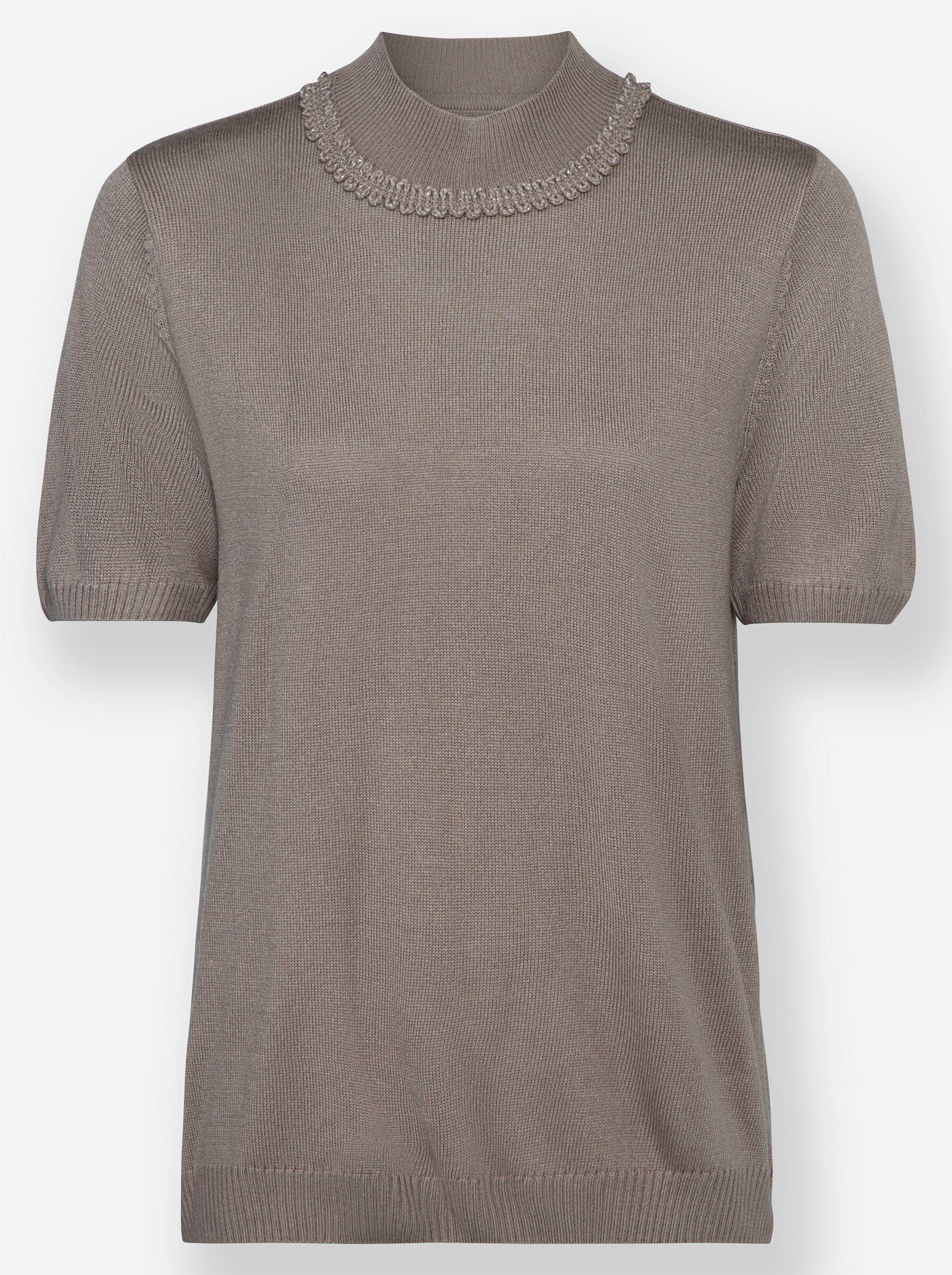 Strickpullover Pullover Kurzarm Jersey