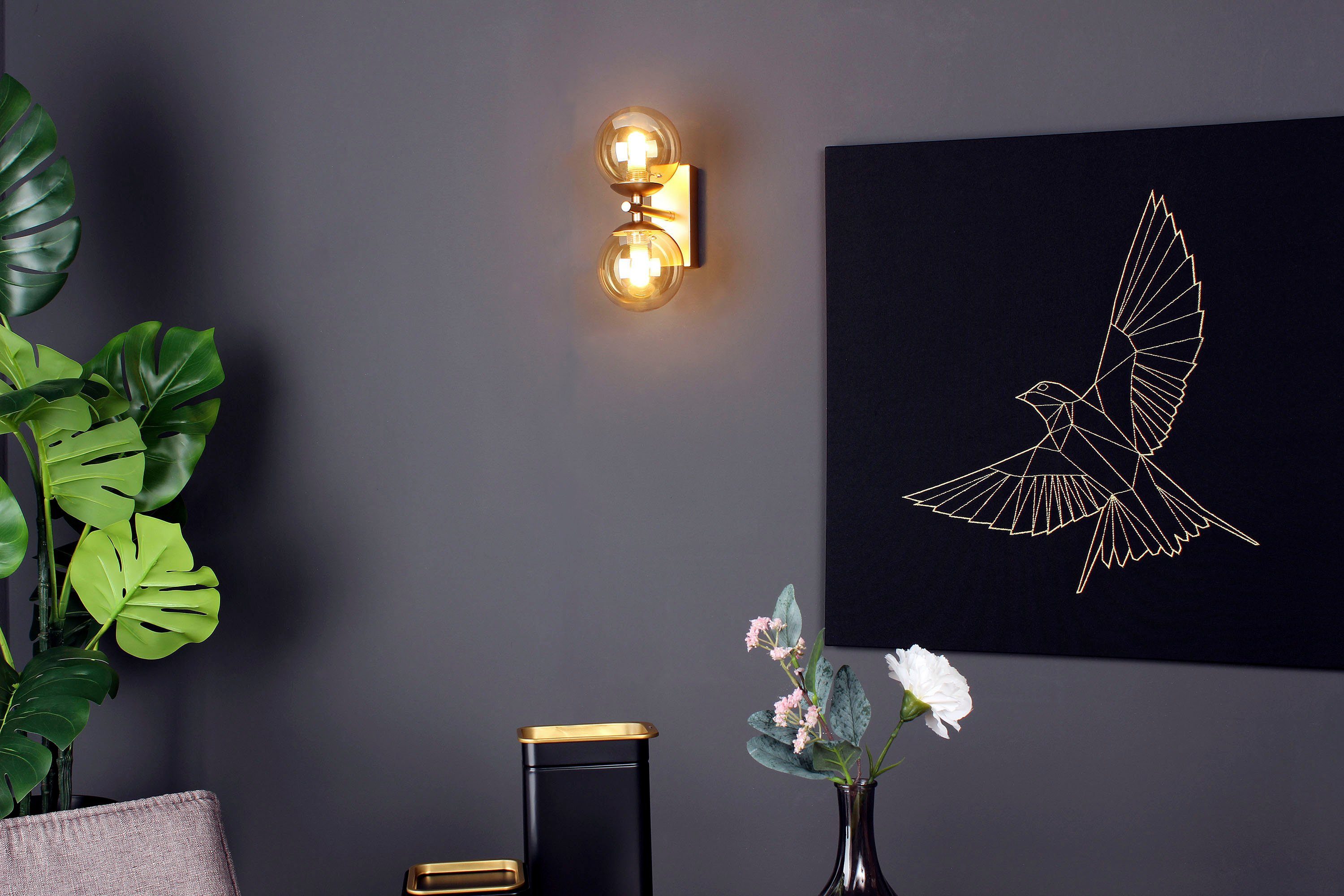 LUCE Design Wandleuchte Honey, ohne Leuchtmittel