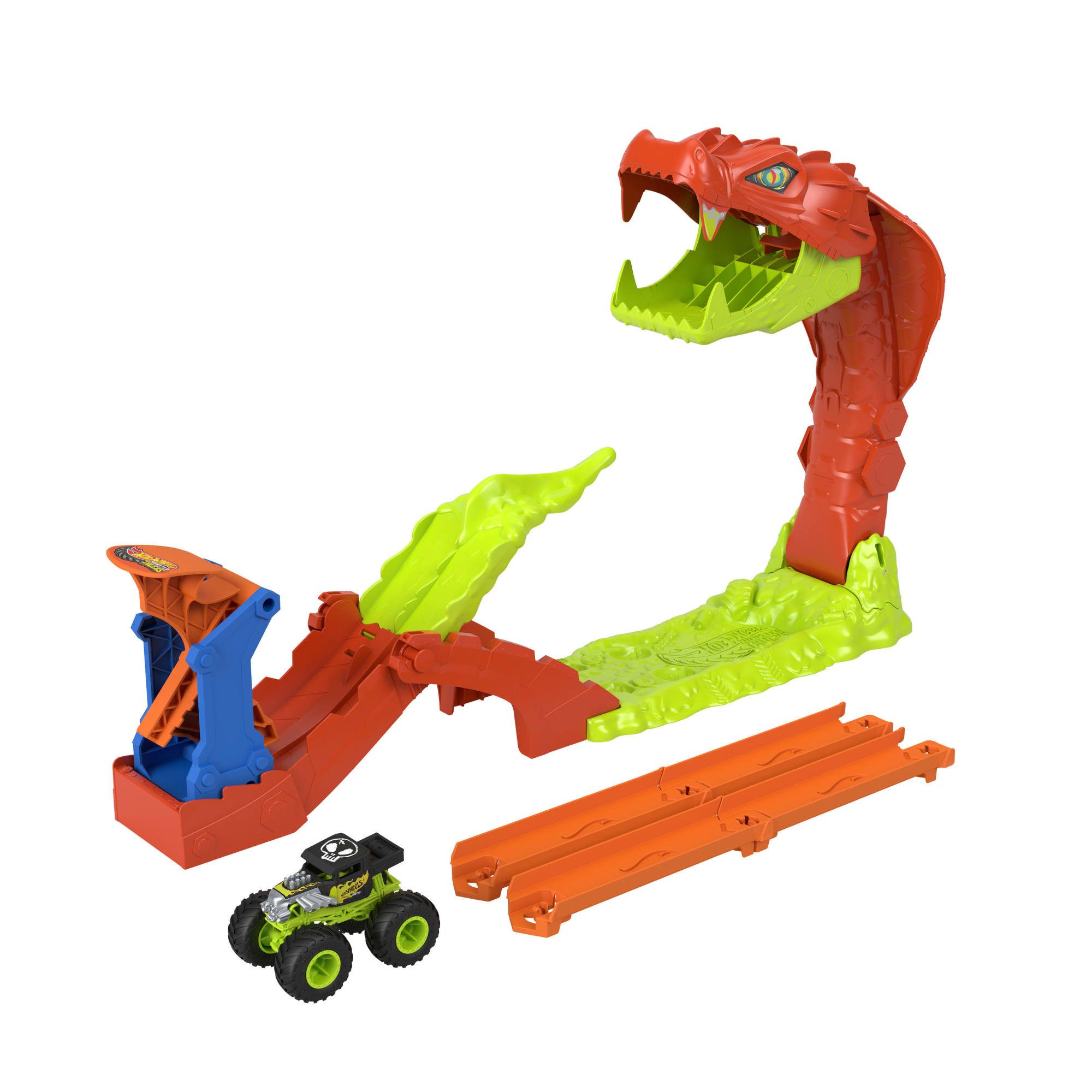 Hot Wheels Autorennbahn Hot Wheels Monster Trucks Gigantische Schlangenjagd