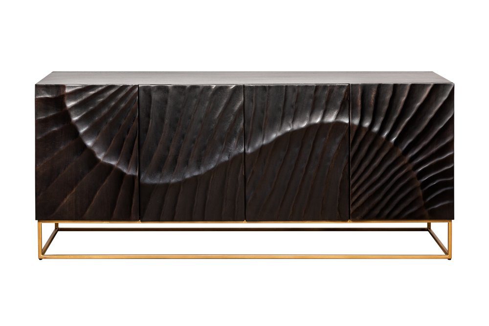 riess-ambiente Sideboard SCORPION 180cm schwarz / günstig online kaufen