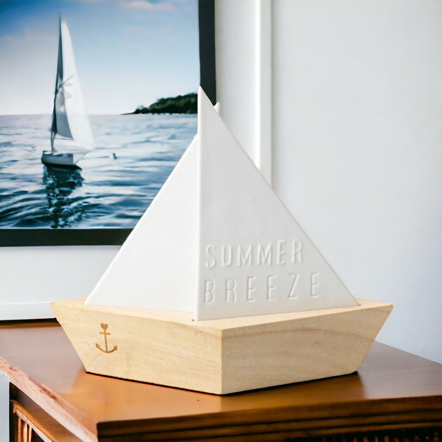 Räder Design Windlicht Räder Meeresrauschen Lichtschiff Summer Teelichthalter Breeze