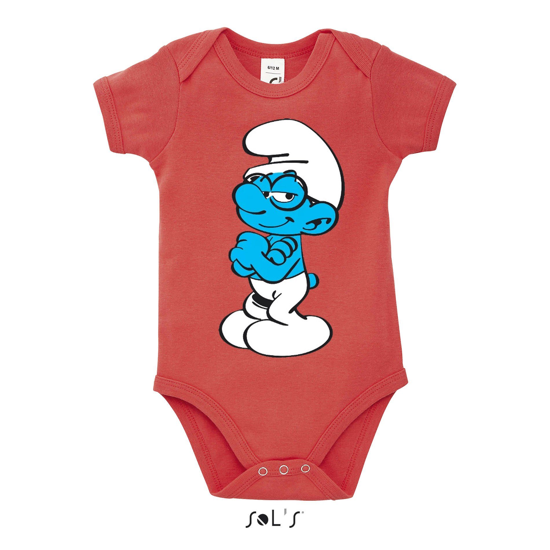 Strampler Kinder Baby Schlaubi Schlumpf Schlümpfe Schlumpfine