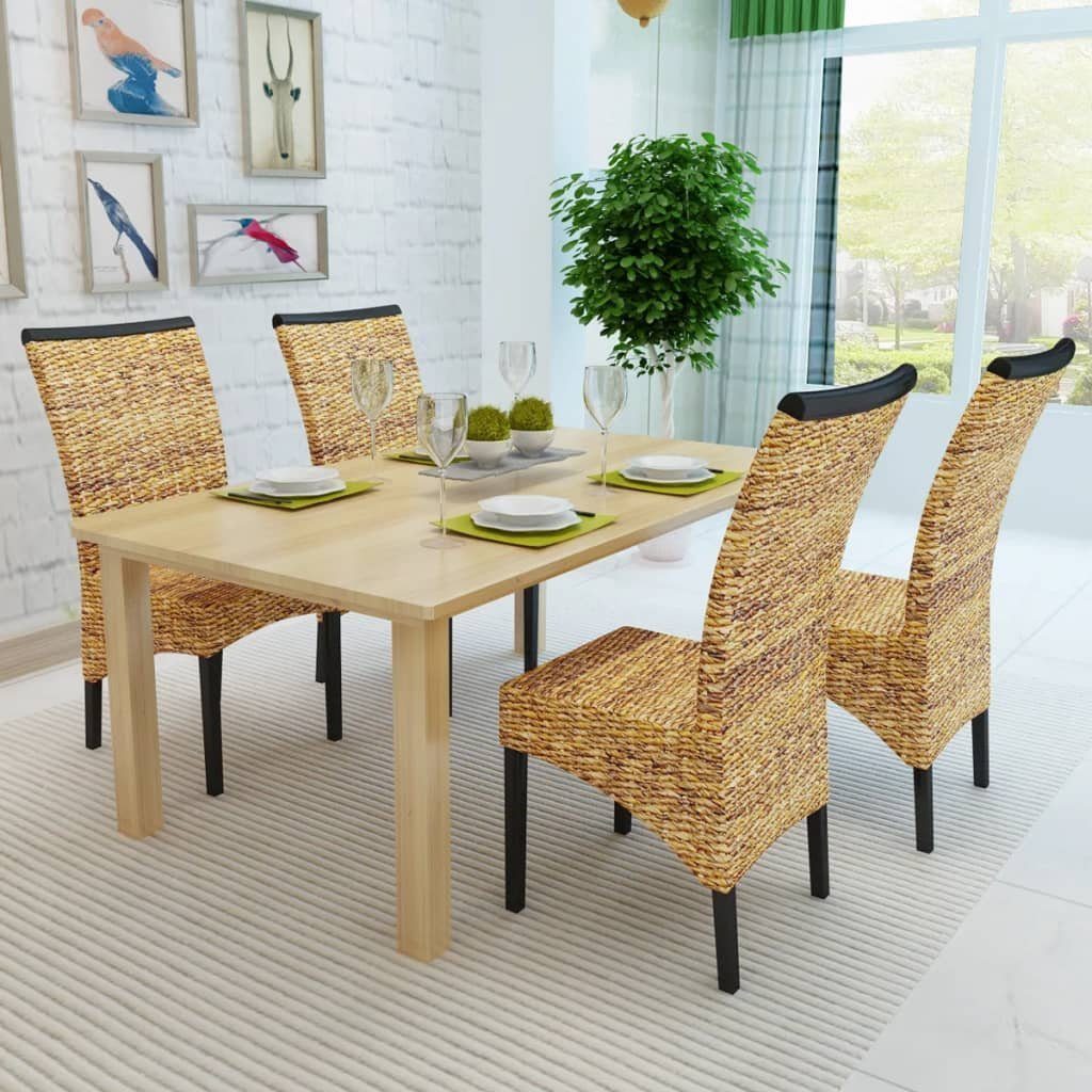 vidaXL Esszimmerstuhl Esszimmerstühle 4 Stk. Abaca günstig online kaufen