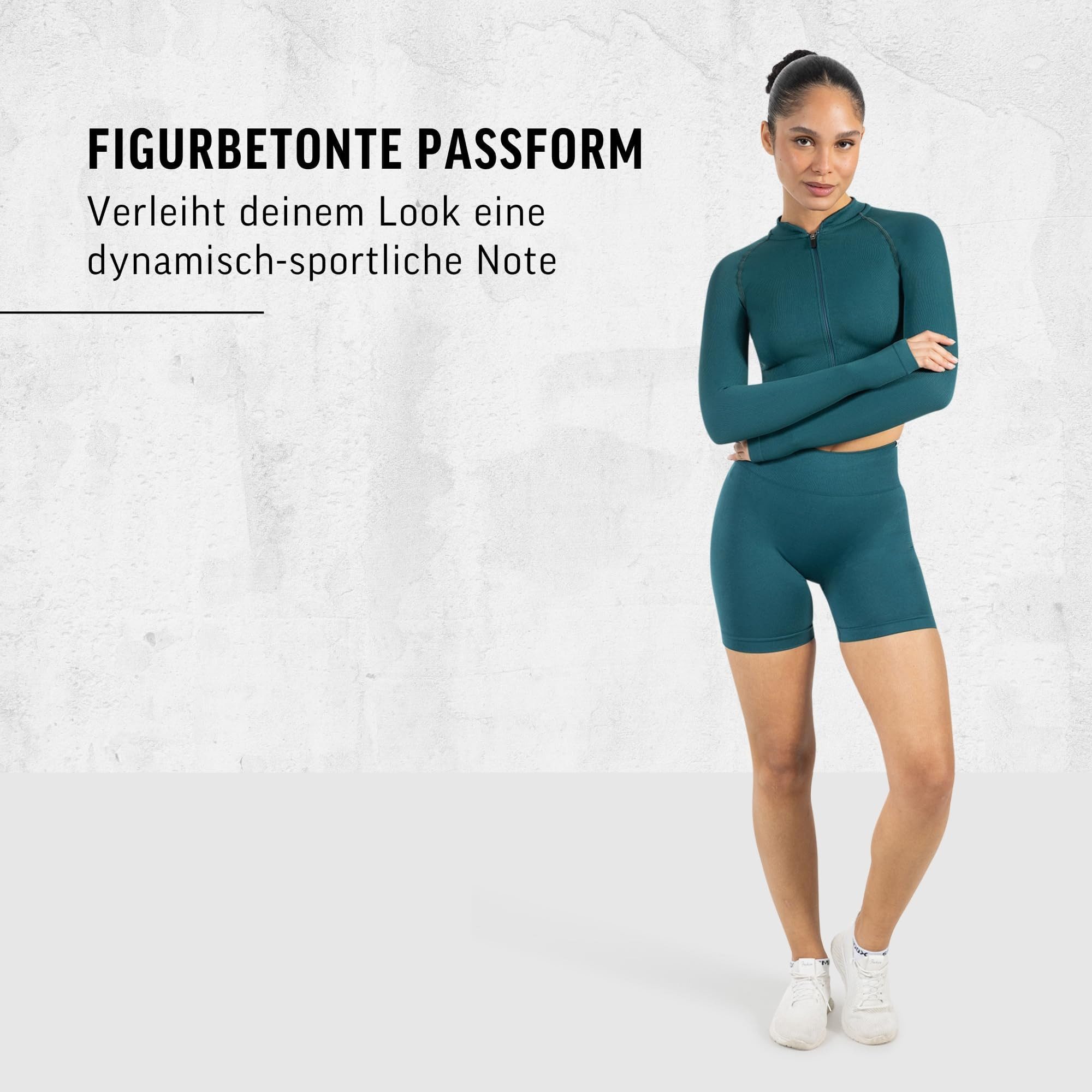 Smilodox Shorts Harly, Seamless High Waist Hotpants mit elastischem Bund Figurbetonte Passform Radlerhose Flexibles Material Training Yoga