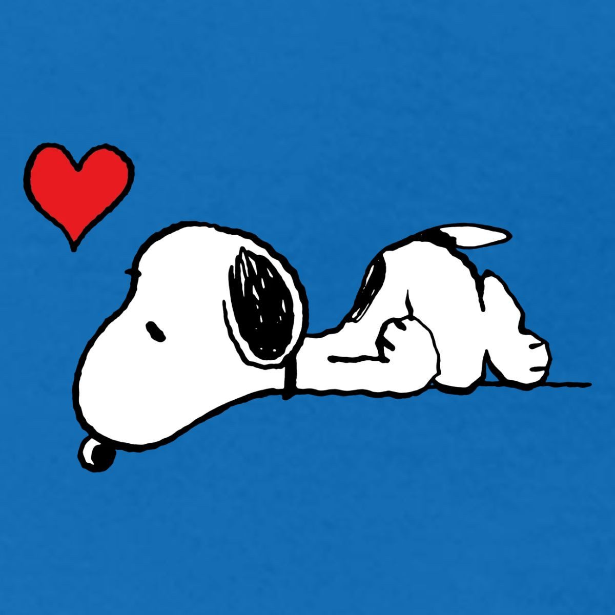 Spreadshirt T-Shirt Peanuts Snoopy Herz Brustmotiv Frauen T-Shirt (1-tlg) Slim Fit, fällt klein aus
