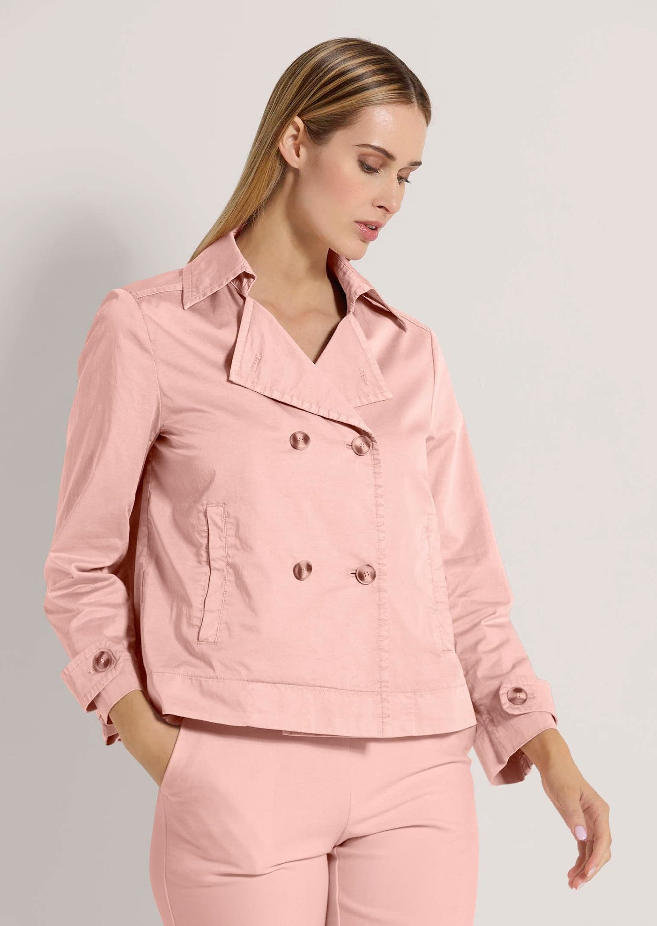 MADELEINE Trenchcoat Kurztrench im Used-Look
