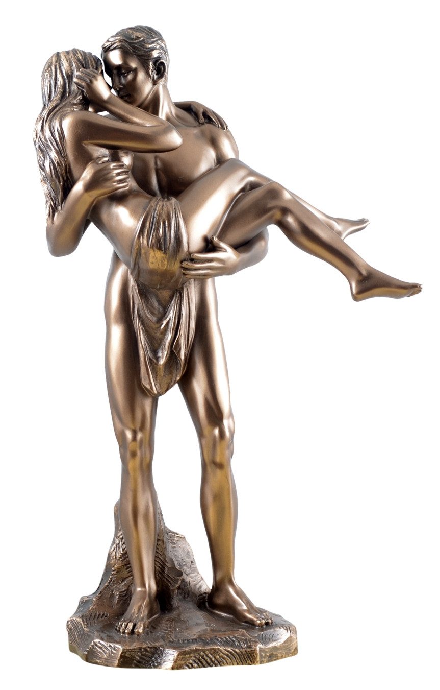 Vogler Dekofigur Veronese Akt Figur Die Liebenden Liebesretter 29cm bronz. Skulptur
