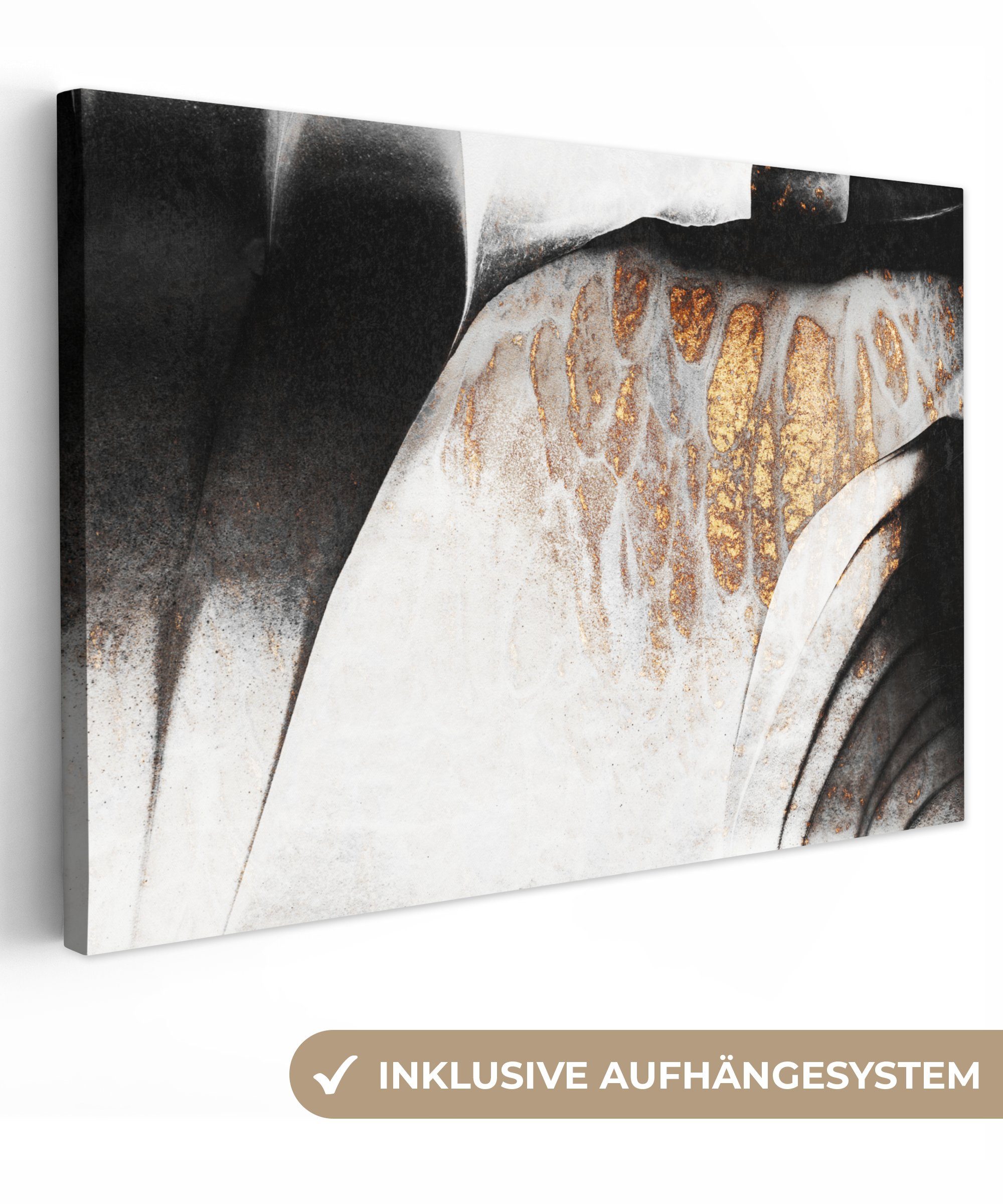 OneMillionCanvasses® Leinwandbild Gold - Abstrakt - günstig online kaufen