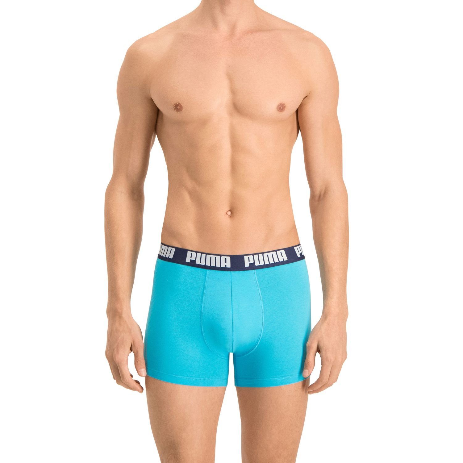 PUMA BODYWEAR Boxershorts Basic (2-St) sportiv mit Logo-Bündchen