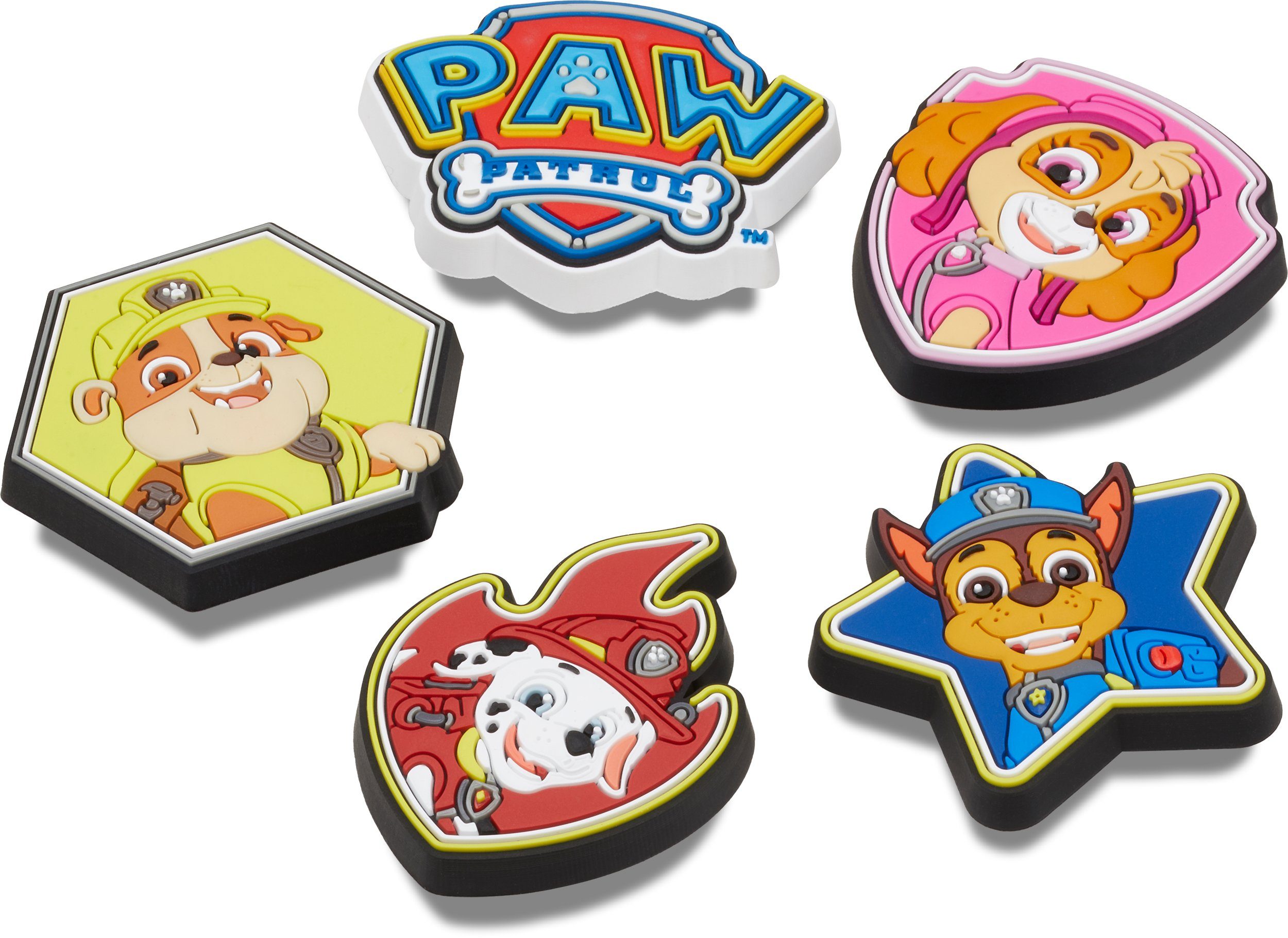 Crocs Schuhanstecker Jibbitz™ Paw Patrol (Set, 5-tlg., Kein Spielzeug. Nicht für Kinder unter 3 Jahren geeignet), mit verschiedenen Motiven
