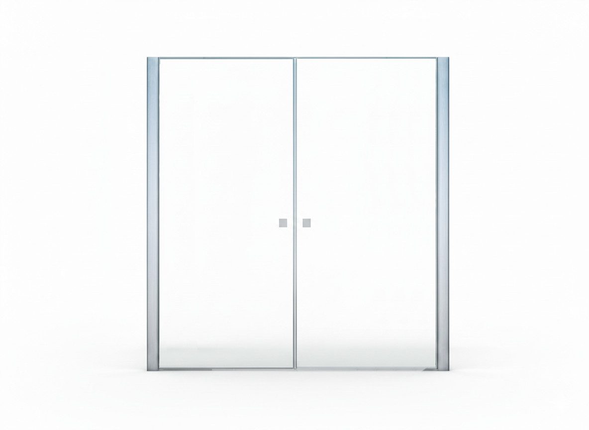 Glaszentrum Hagen Dusch-Doppelflügeltür Duschtür Zeus 155x195 cm 8mm - Klarglas
