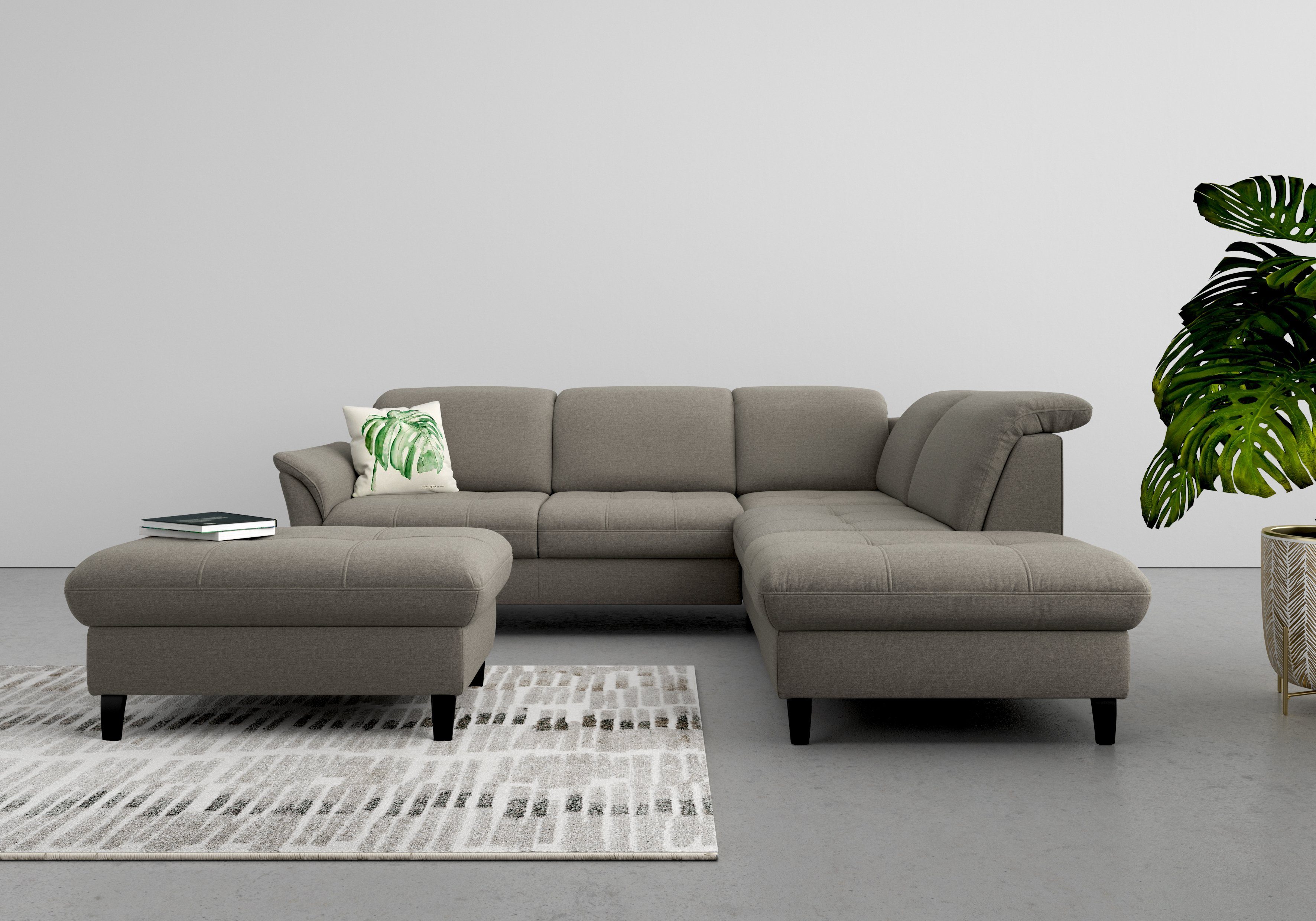 sit&more Ecksofa Maggiore, wahlweise mit Kopfteilverstellung, Bettfunktion und Stauraum | Ecksofas