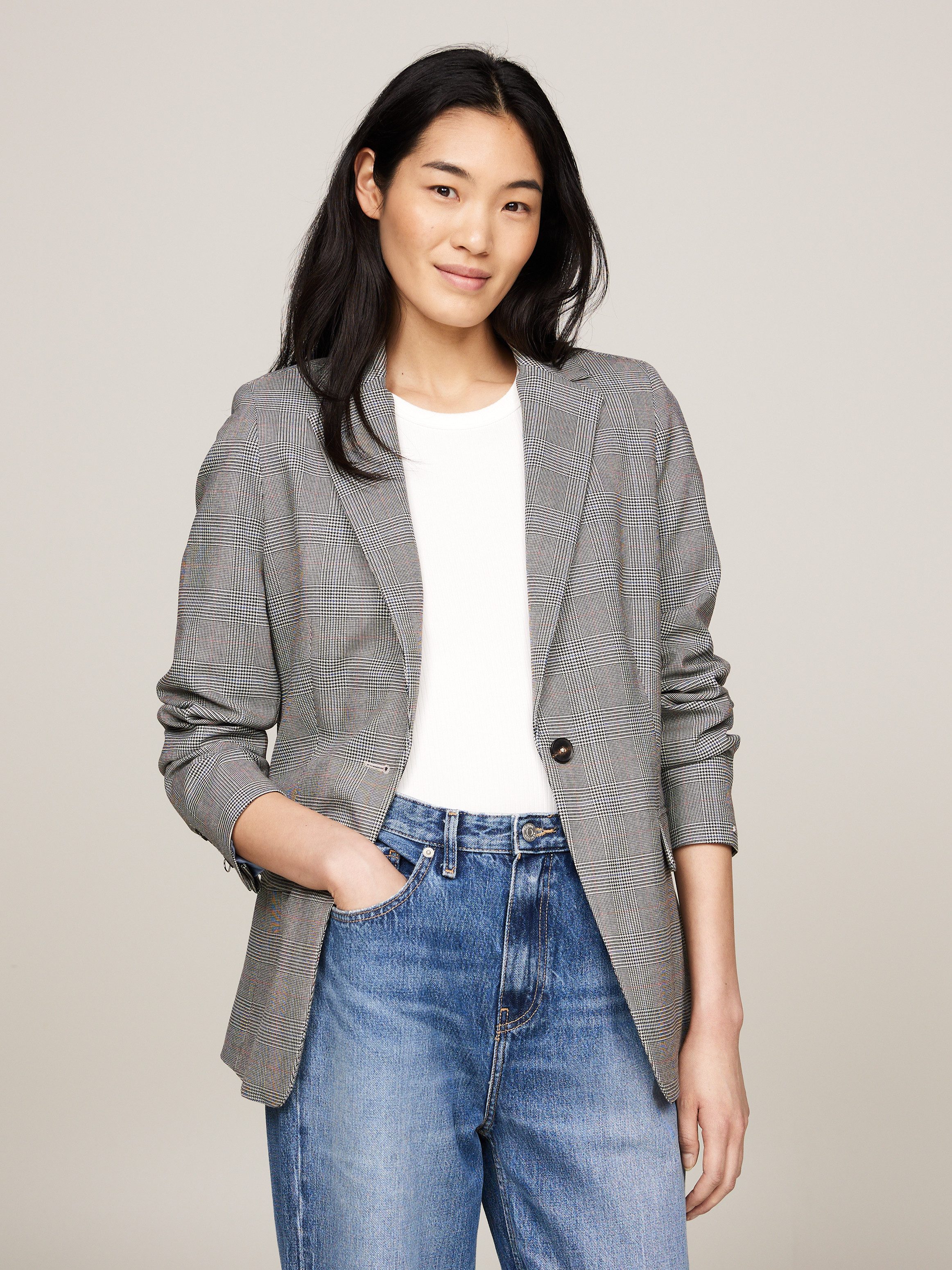 Tommy Hilfiger Kurzblazer POW CHECK REGULAR günstig online kaufen