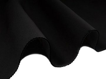 maDDma Stoff 0,5m Neopren-Imitat Doubleface 6,5mm Stretch 135cm breit (max. 1m), schwarz-schwarz