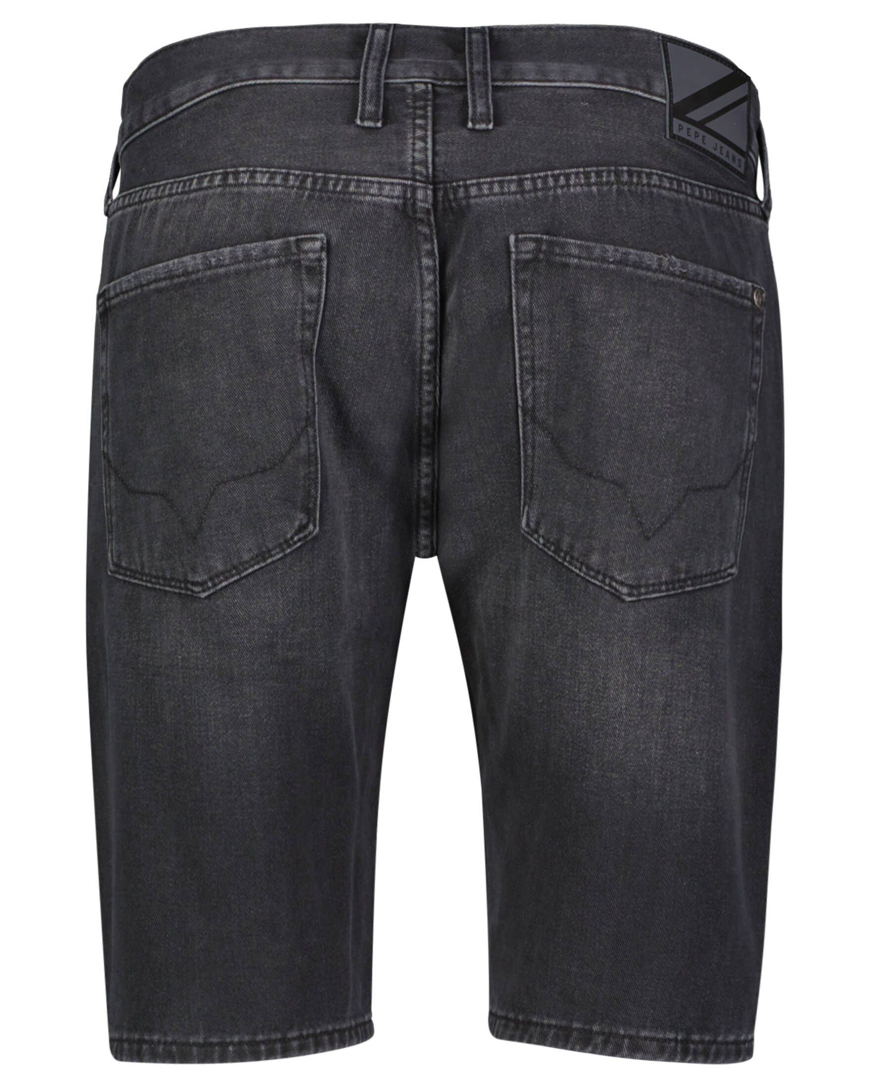 Herren SHORT Shorts Jeansshorts Fit Jeans STANLEY (1-tlg) BLACK Pepe Tapered