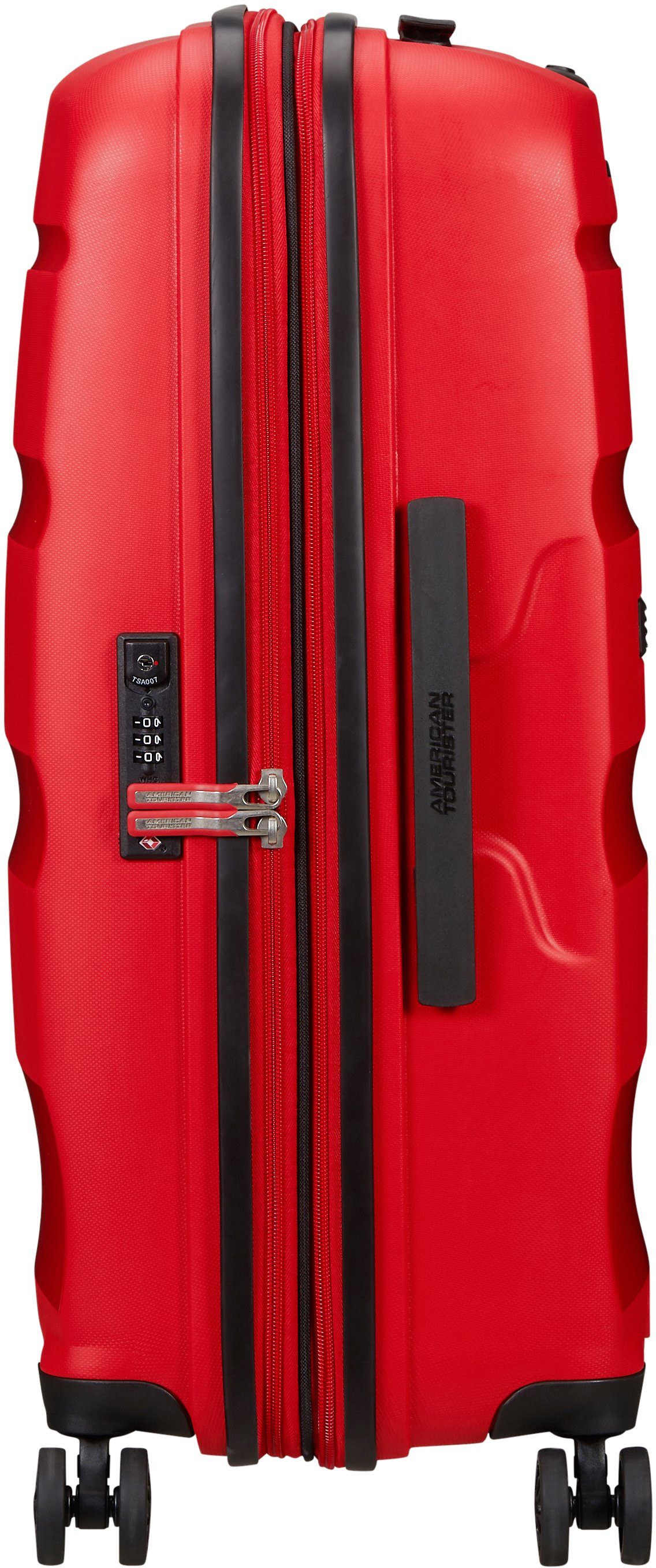 66 American Volumenerweiterung Hartschalen-Trolley Bon Red 4 DLX, mit Magma Rollen, cm, Tourister® Air