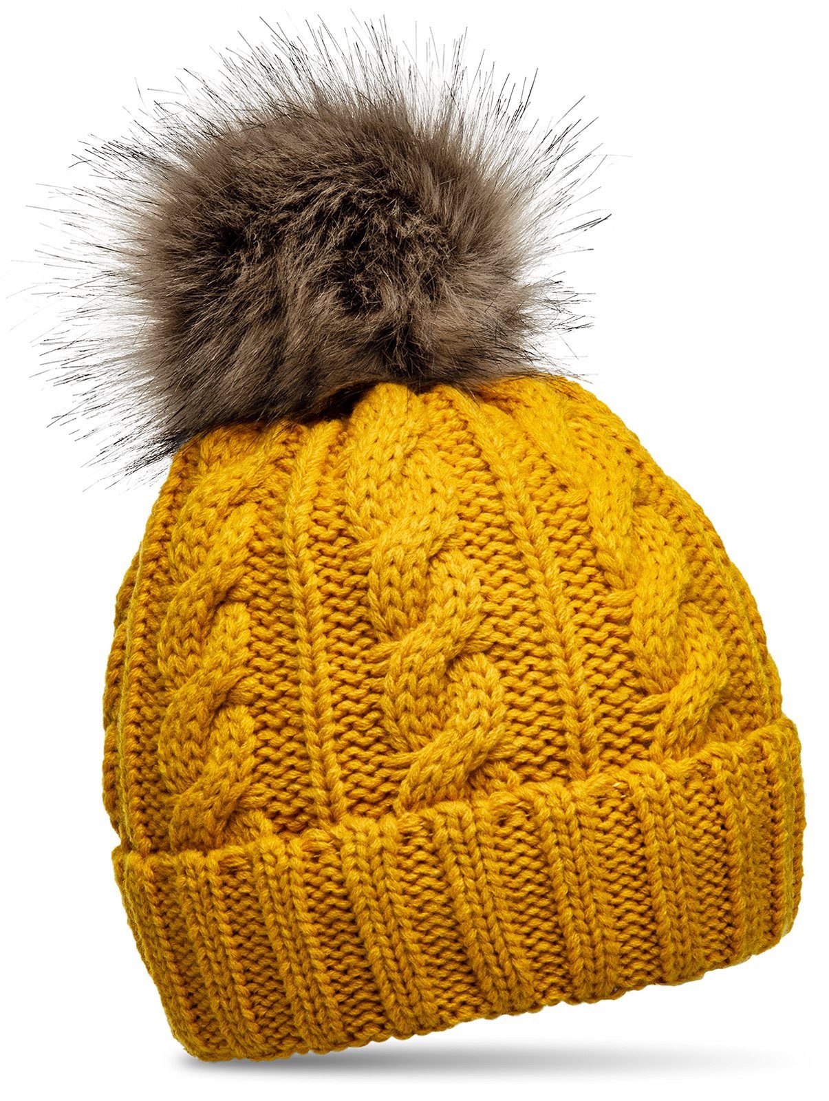 Caspar Bommelmütze MU104 Damen Winter Strickmütze günstig online kaufen