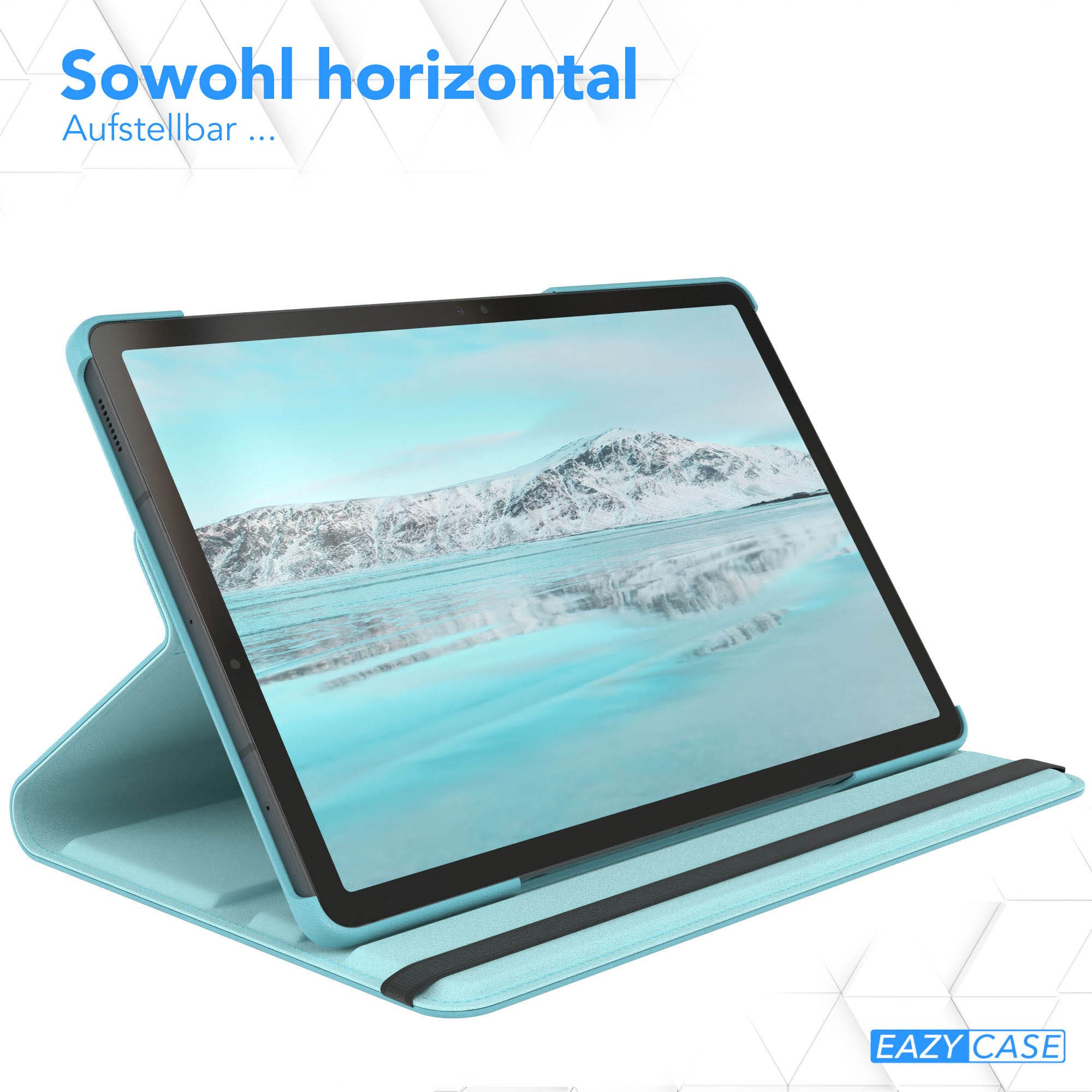 EAZY CASE Tablet-Hülle Rotationcase für Samsung Galaxy Tab S10 Lite 10,9 Zoll, Schutzasche für Tablets Flipcase Hülle Kratzschutz Displayschutz Blau – Bild 4 von 5