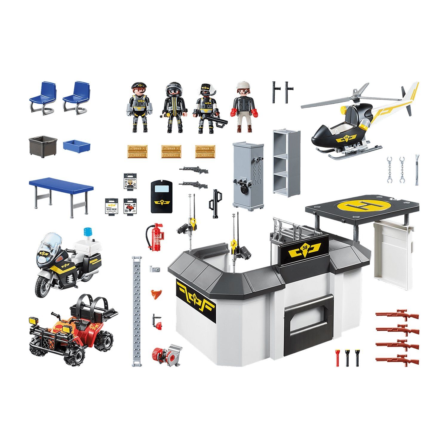 Playmobil® 70338 Große Mitnehm-SEK-Zentrale Konstruktions-Spielset günstig online kaufen