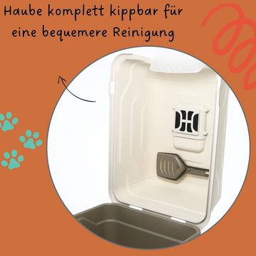 GarPet Katzentoilette 2x Katzenklo mit Deckel - Haube kippbar - große XXL Katzentoilette