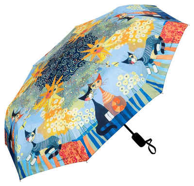 von Lilienfeld Taschenregenschirm »VON LILIENFELD Regenschirm Taschenschirm Rosina Wachtmeister: Dolce Vita Auf-und-Zu-Automatik Leicht Stabil Kompakt Kunst Katzen«