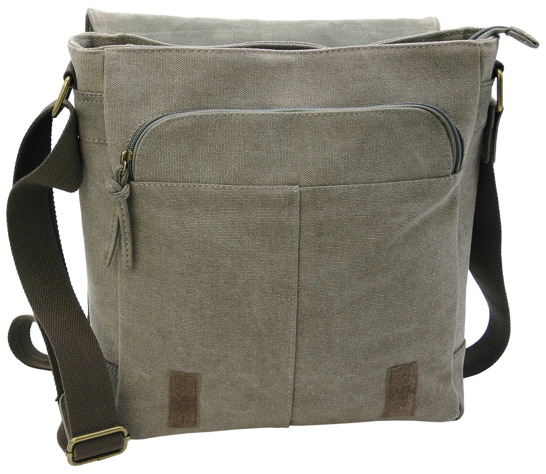 J JONES JENNIFER JONES Schultertasche Umhängetasche aus Canvas - Messenger Bag in 3 Größen