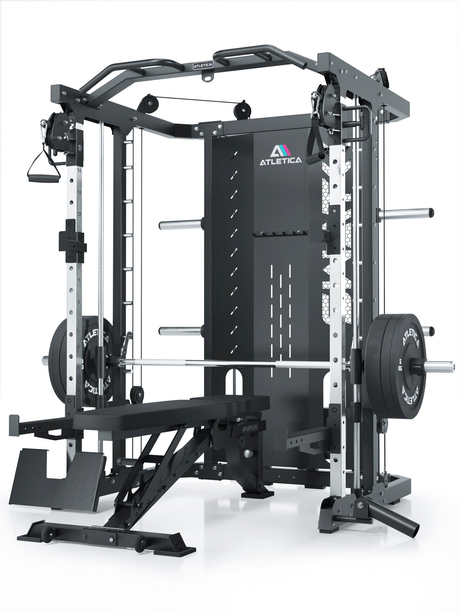 ATLETICA Kraftstation SWAT Multipresse, Performance Version, 2 x 75 kg Gewichte