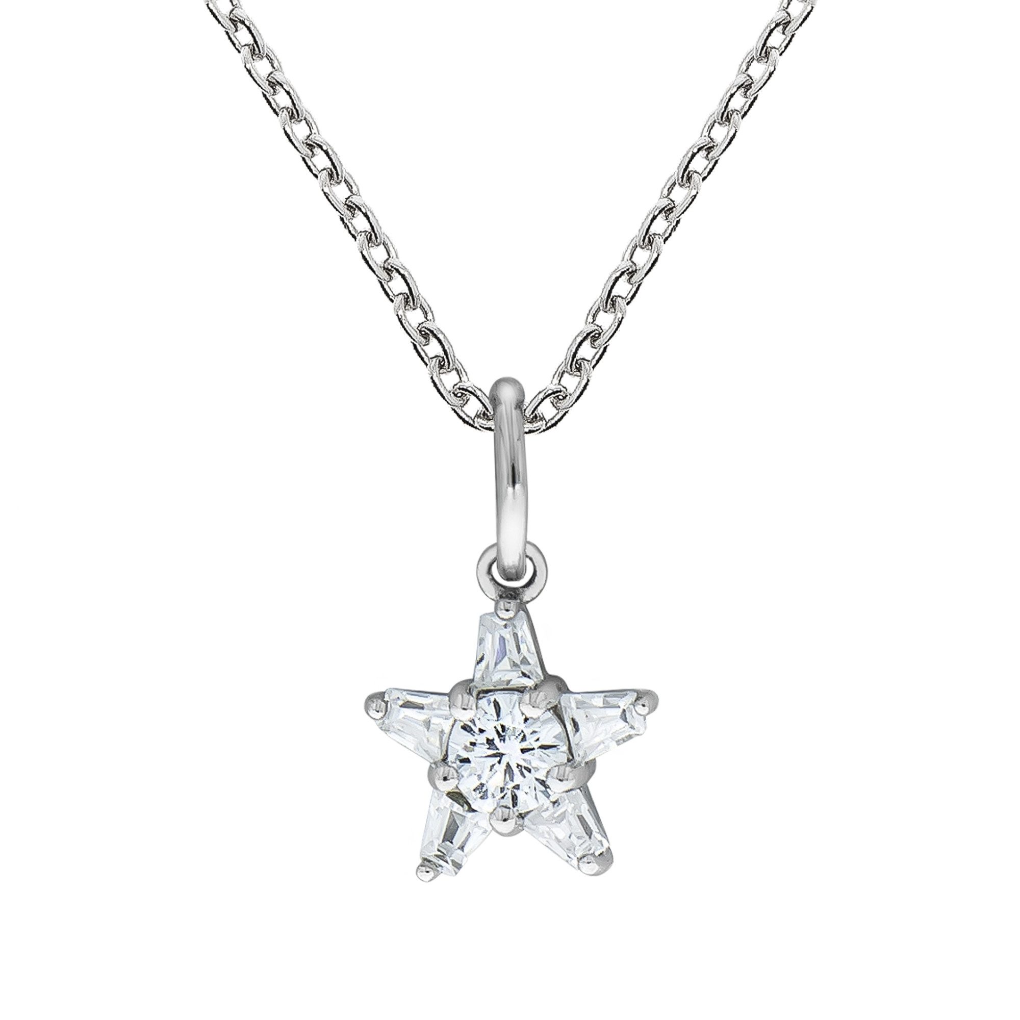 Vivance Kette mit Anhänger 925 Silber Zirkonia