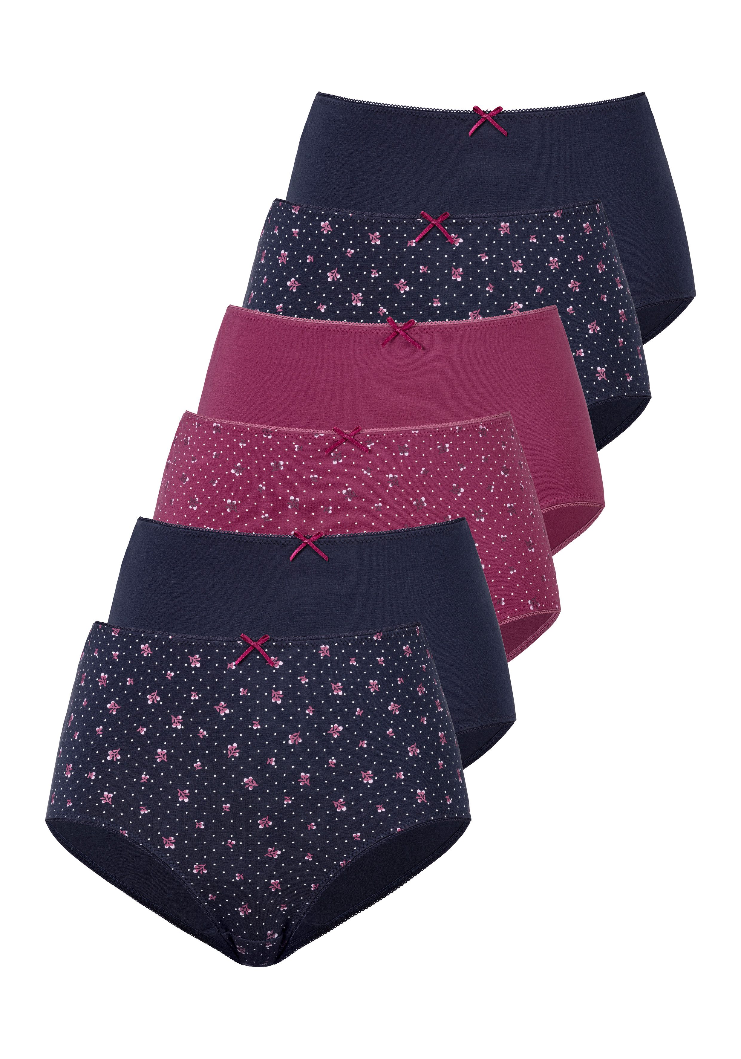 petite fleur Taillenslip, (6er-Pack), aus elastischer Baumwolle günstig online kaufen