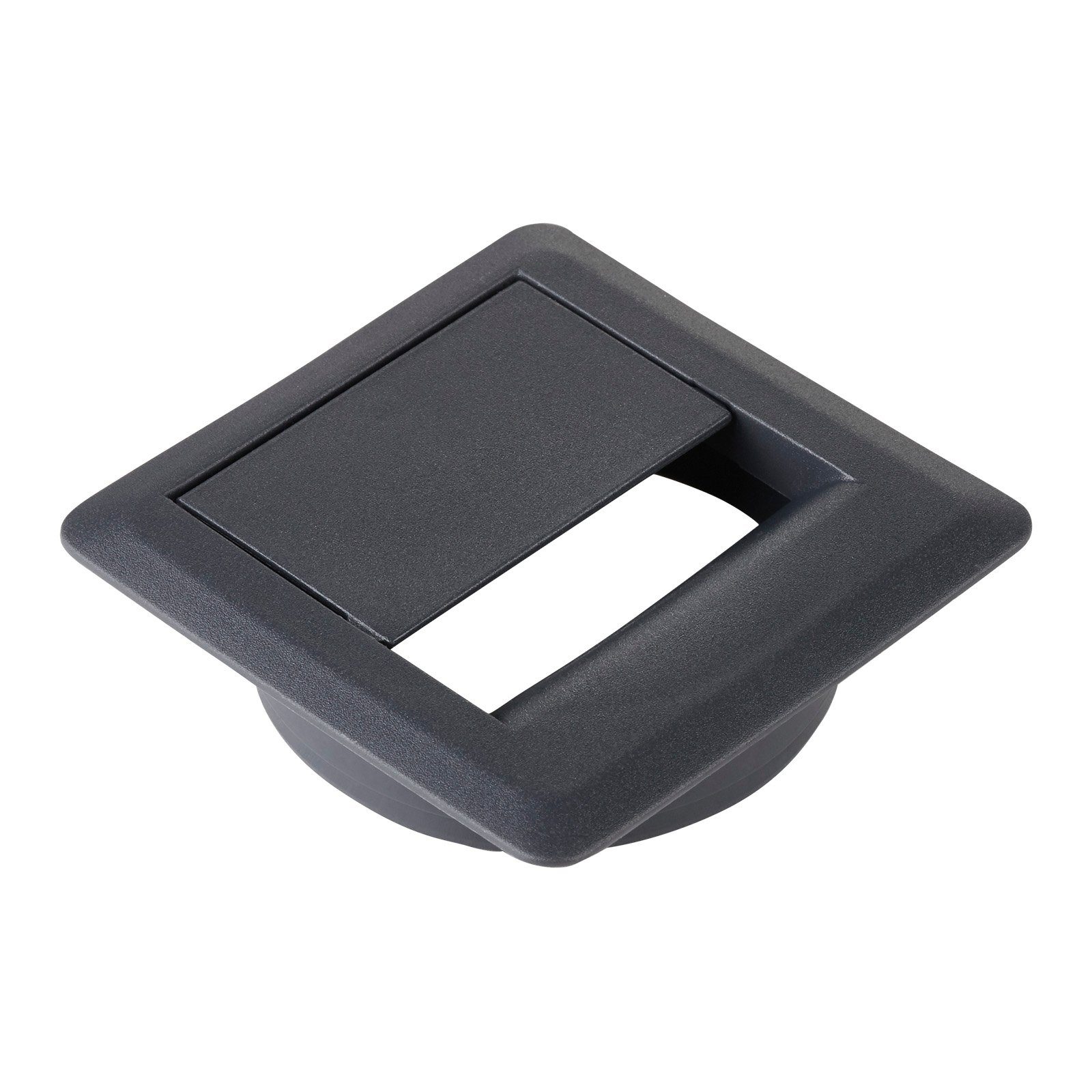 CAVO Kabelkanal Durchlass mit Einbautiefe 15,5 mm (2-St), anthrazit
