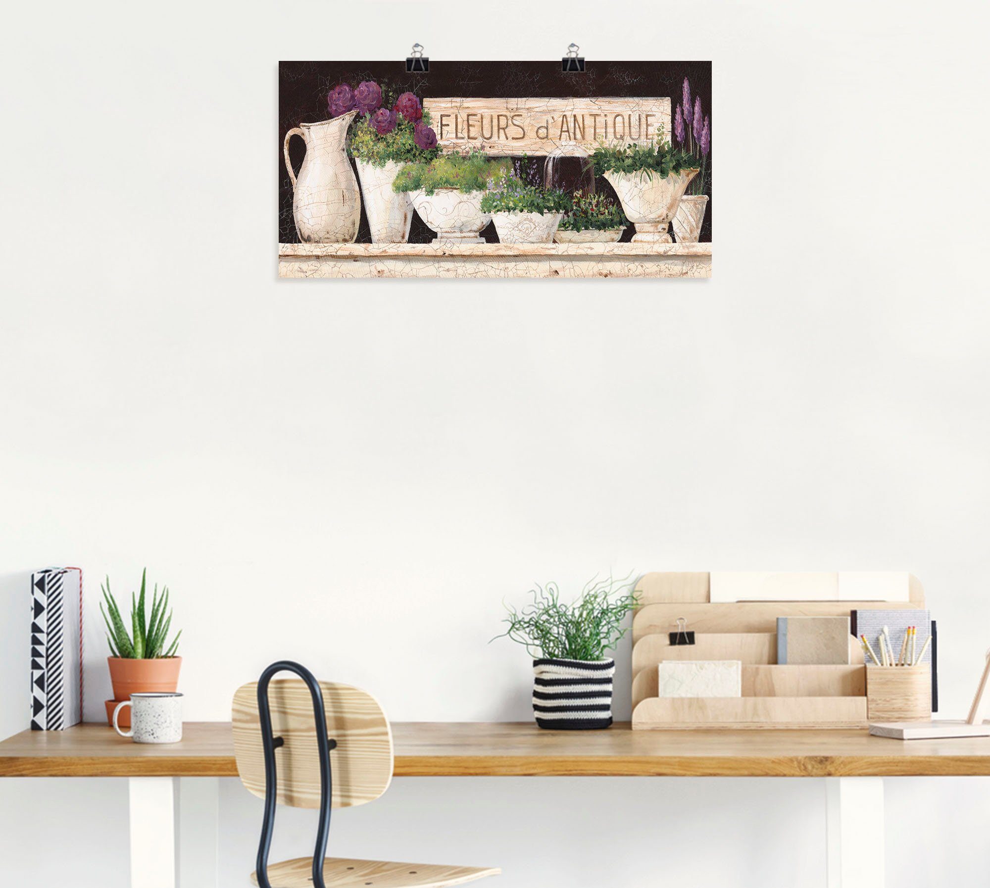 Artland Wandbild Antike Blumen, Vasen & günstig online kaufen