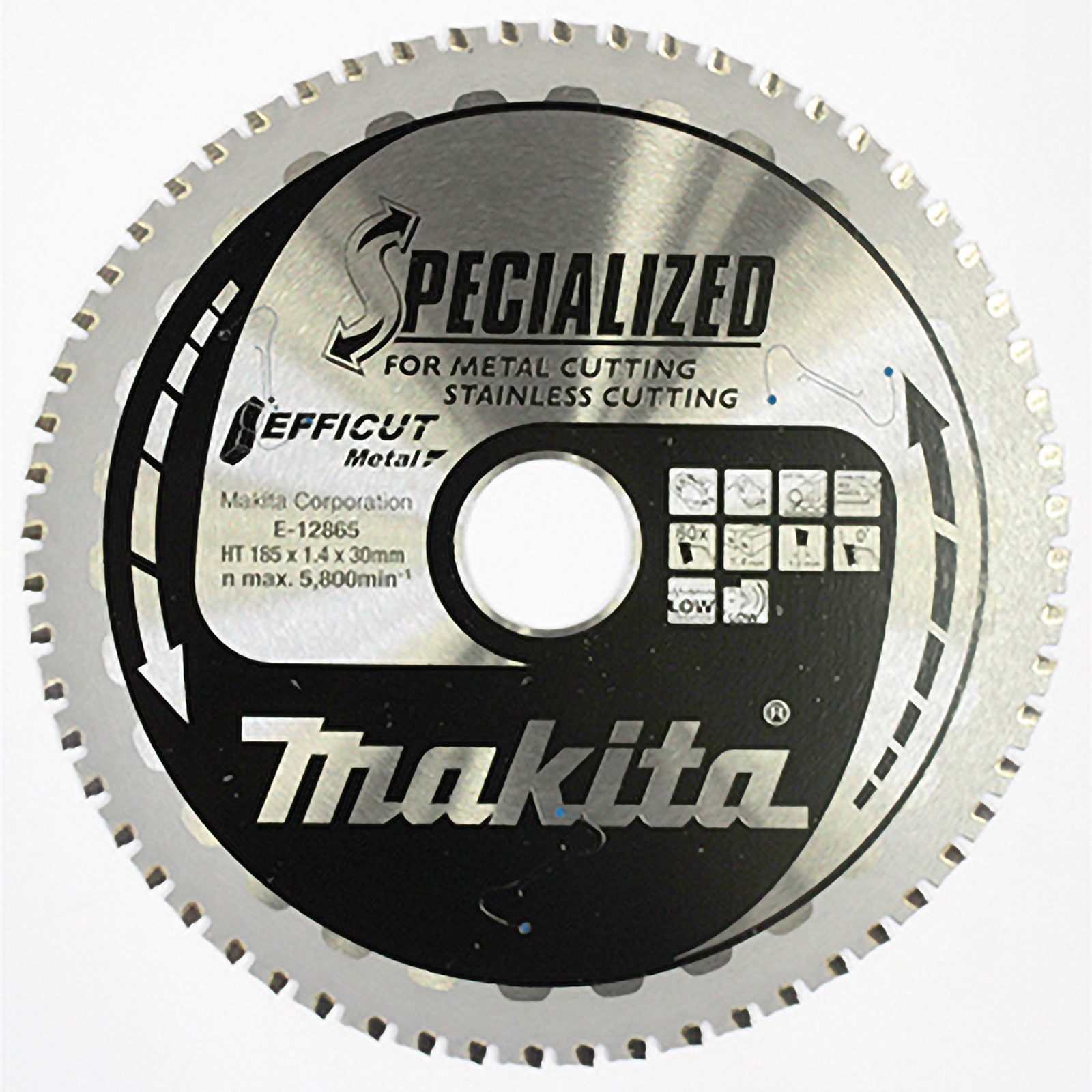 Makita Kreissägeblatt Makita EFFICUT Sägeblatt Metall 185 x 30 x 60Z - E-12865
