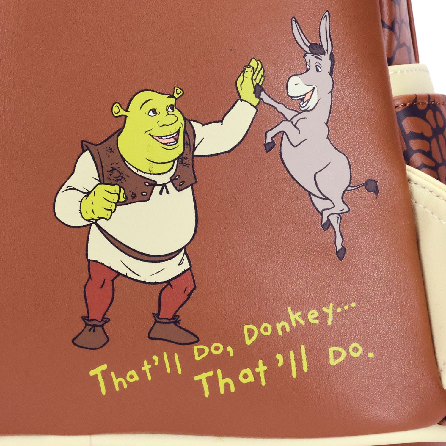 Loungefly Minirucksack Dreamworks by Loungefly Mini Rucksack Shrek & Donkey Cosplay (1-tlg), hochwertig und detailliert