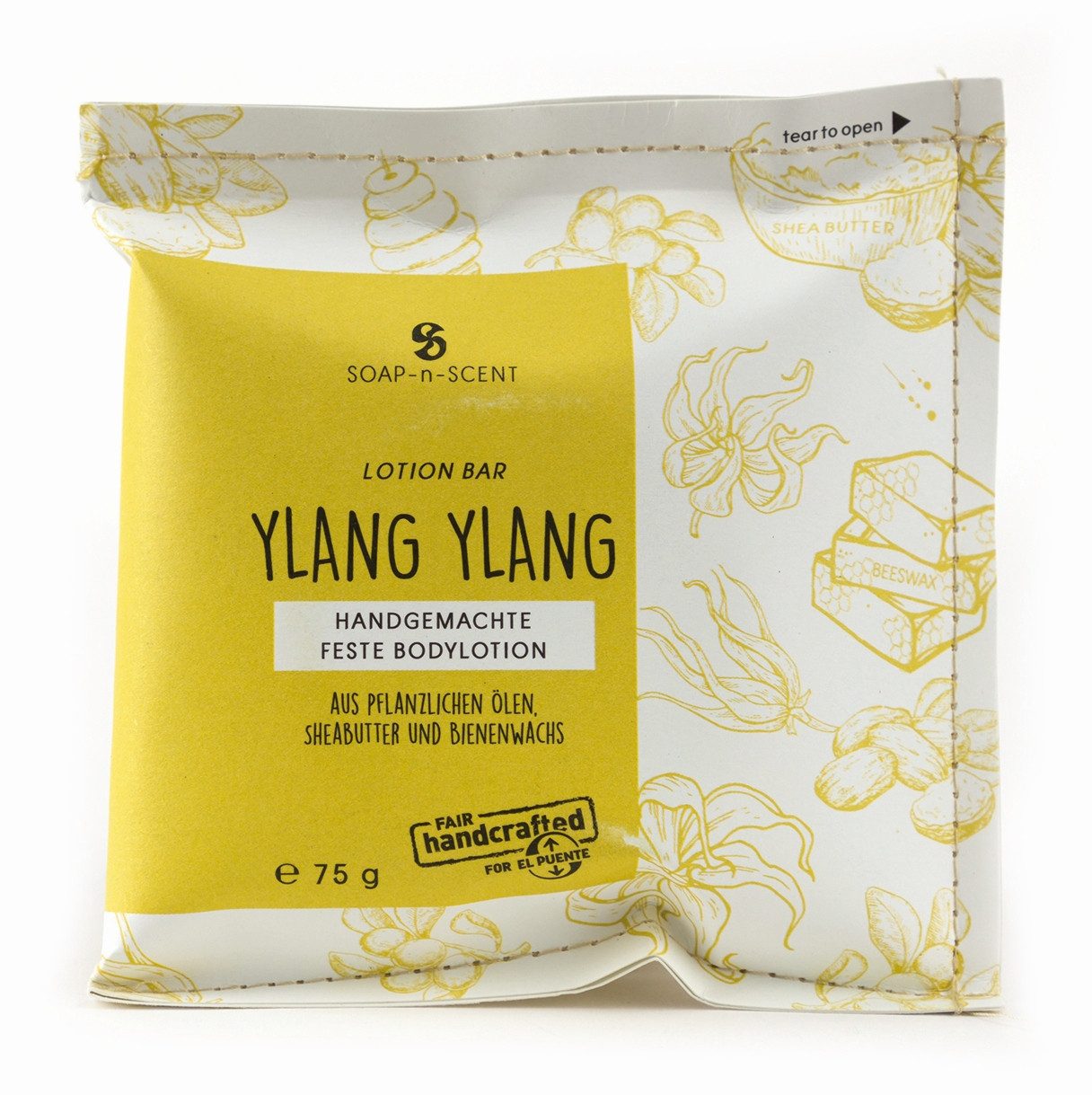 El Puente Bodylotion Lotion Bar "Ylang Ylang", Fair Trade, Handmade