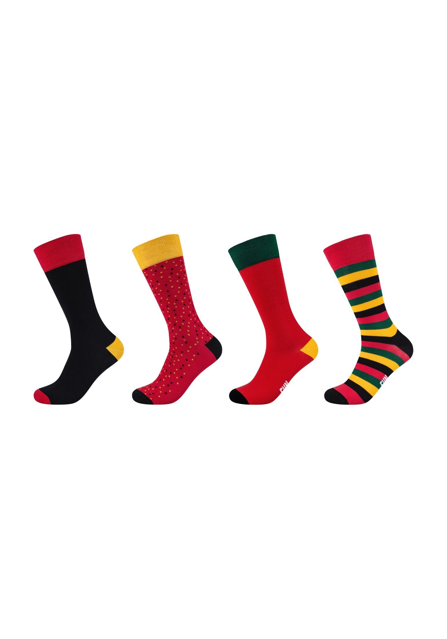 Fun Socks red Pack Socken aurora 4er Socken